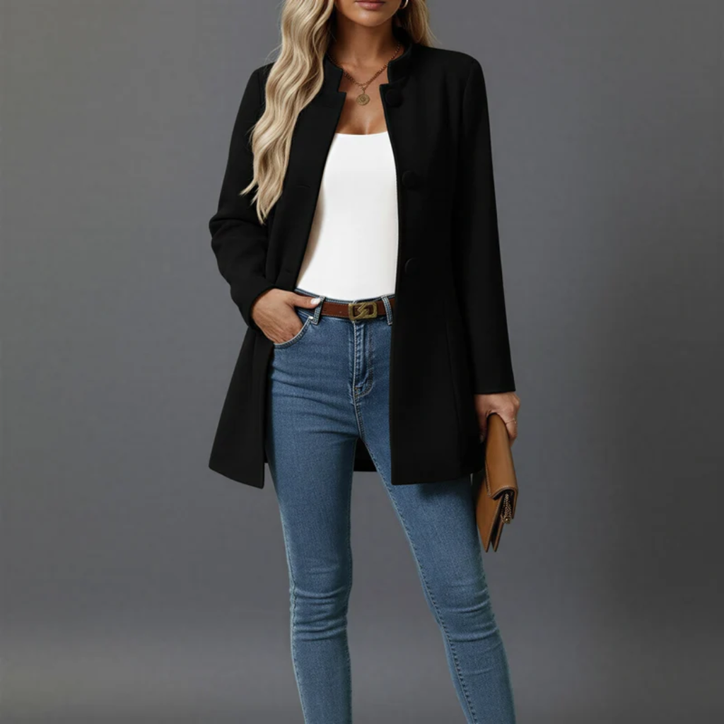 Karoline | Damen Langer Trench Coat