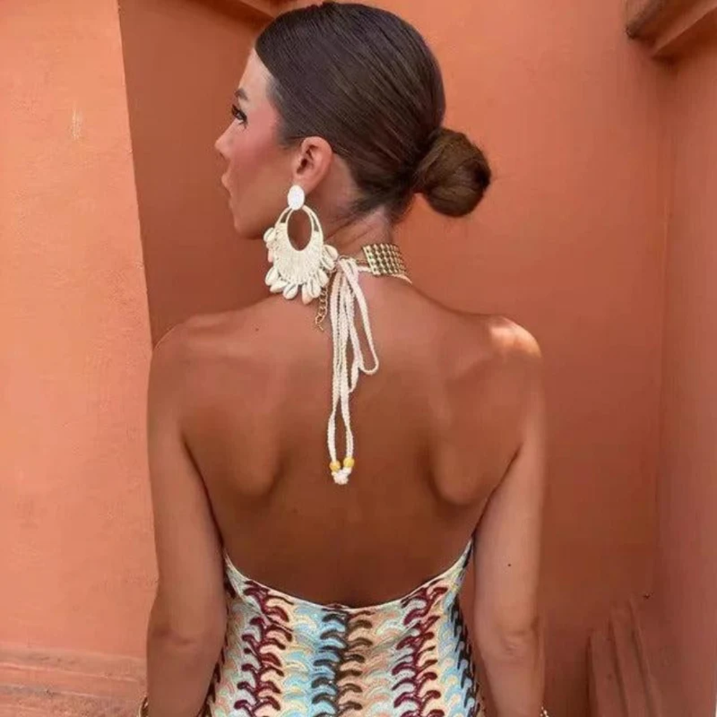 Katerina | Damen Sommerkleid Maxi Boho Stilvoll geschnitten