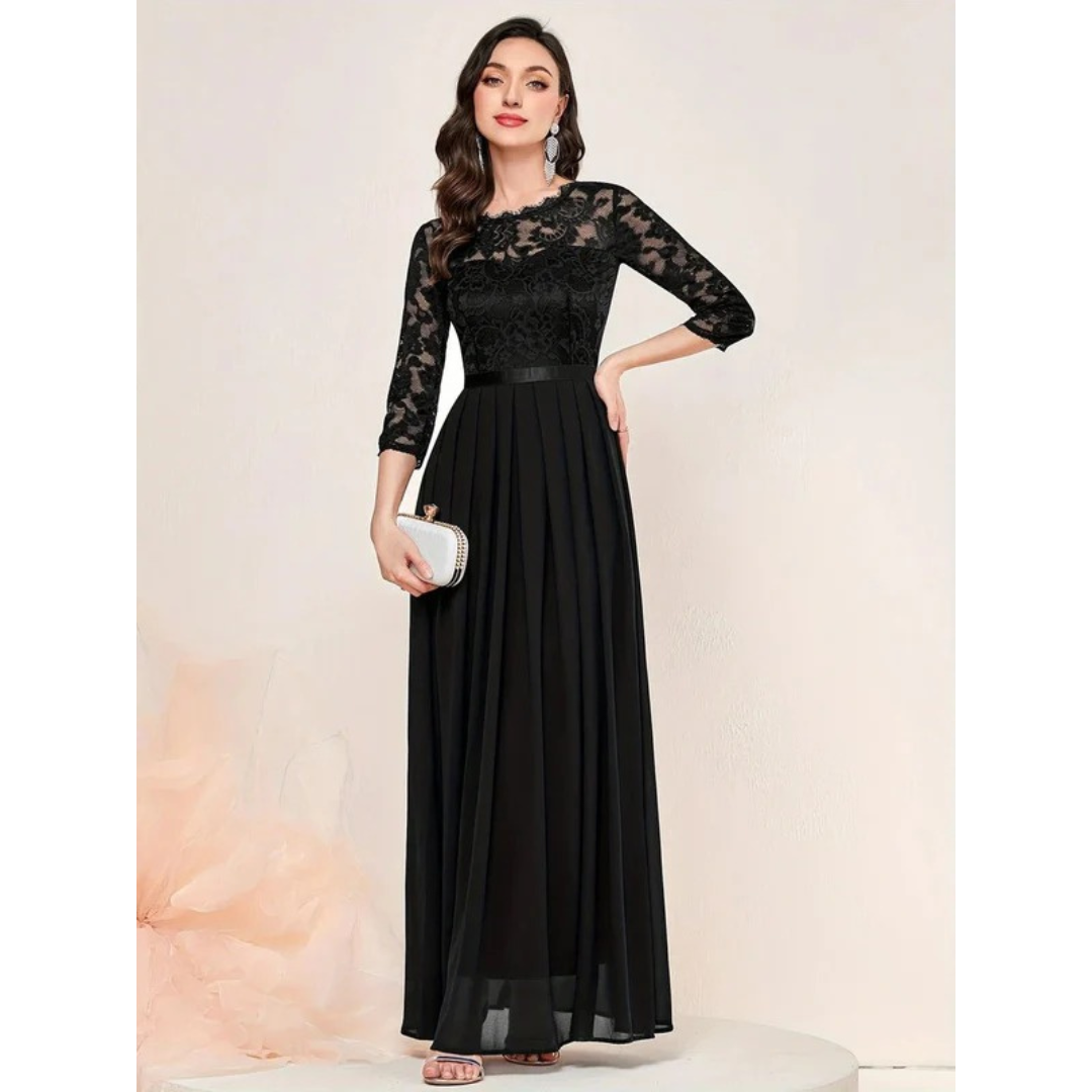 Katharina | Damen Langes Maxi Abendkleid mit Fließender