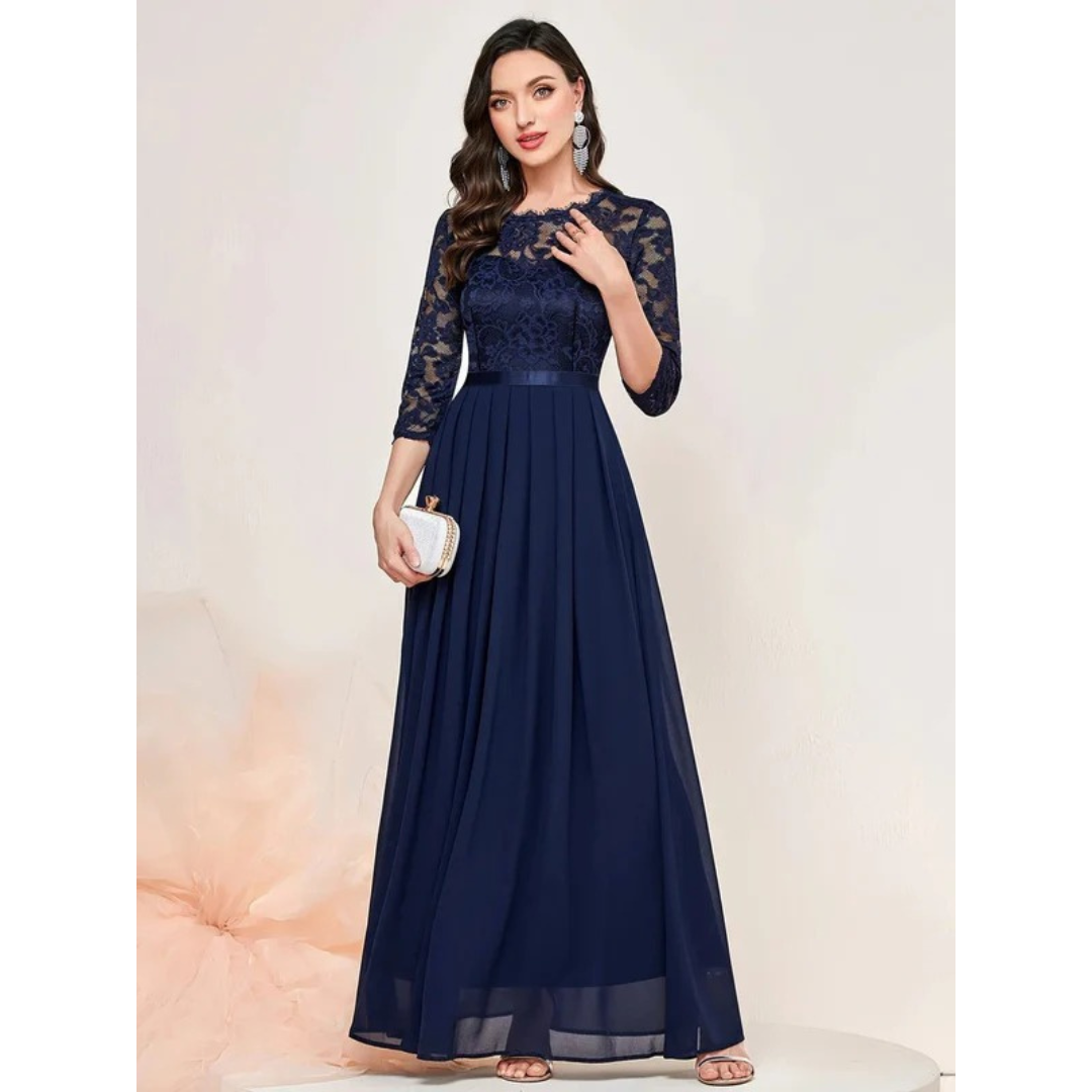 Katharina | Damen Langes Maxi Abendkleid mit Fließender