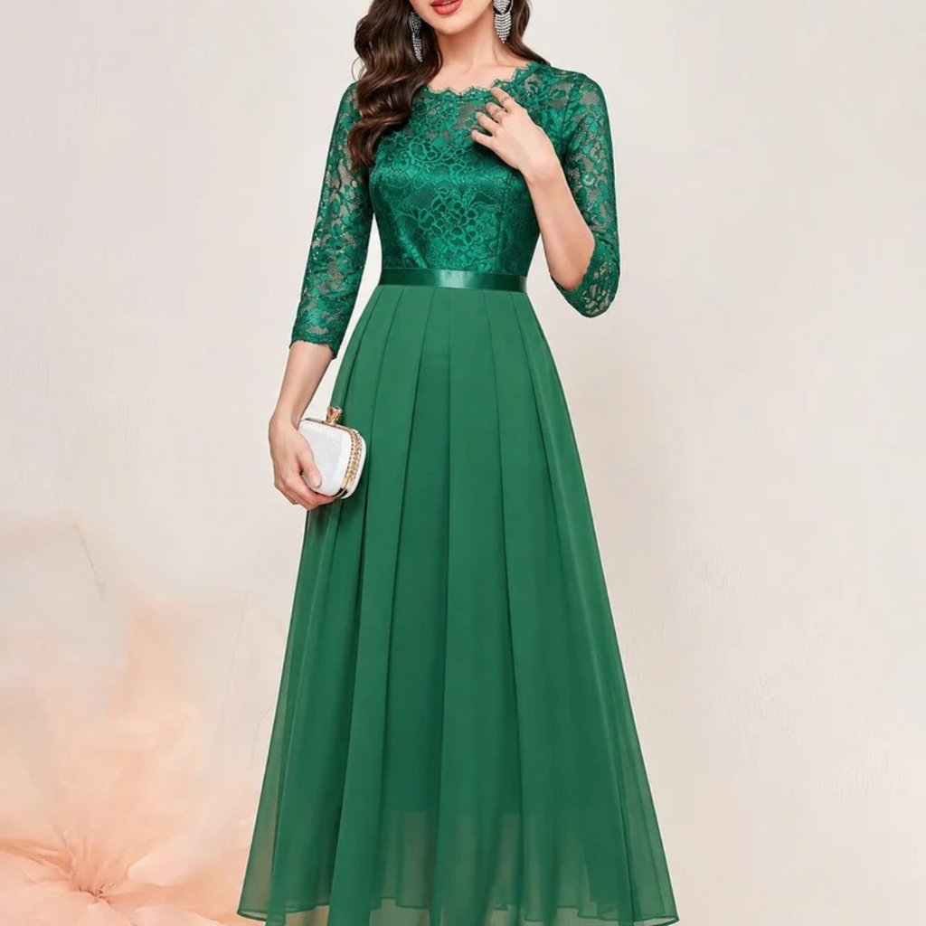 Katharina | Damen Langes Maxi Abendkleid mit Fließender