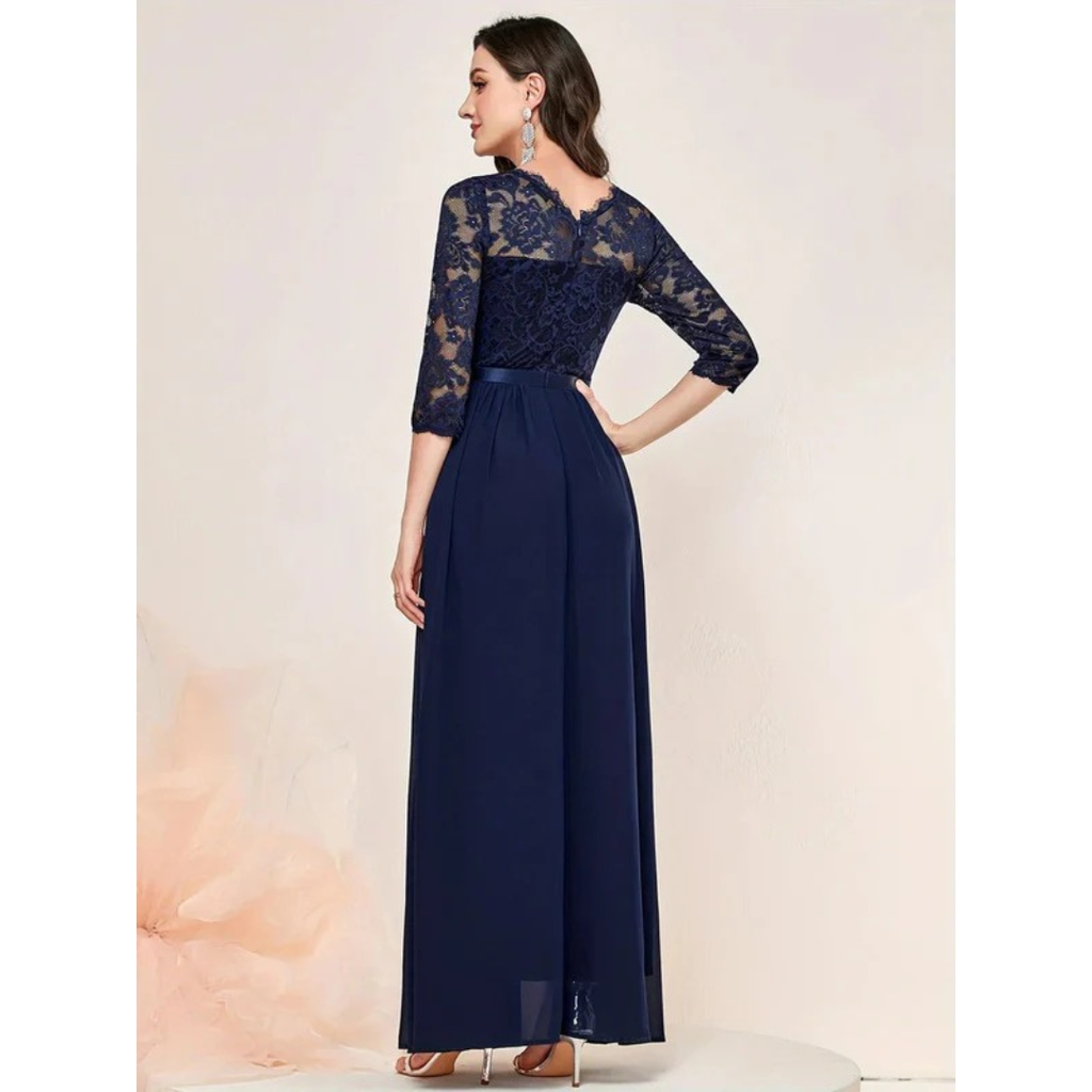 Katharina | Damen Langes Maxi Abendkleid mit Fließender