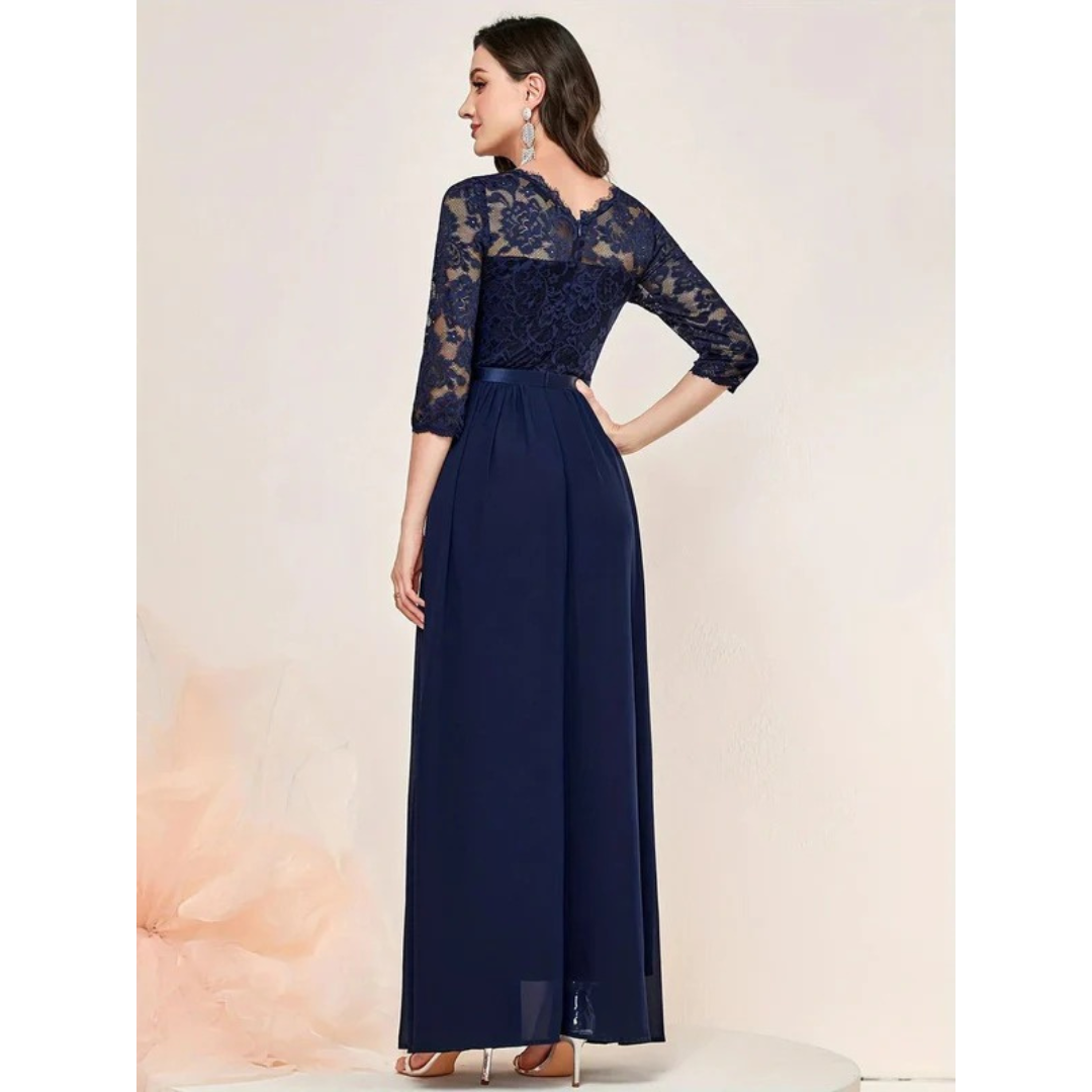 Katharina | Damen Langes Maxi Abendkleid mit Fließender