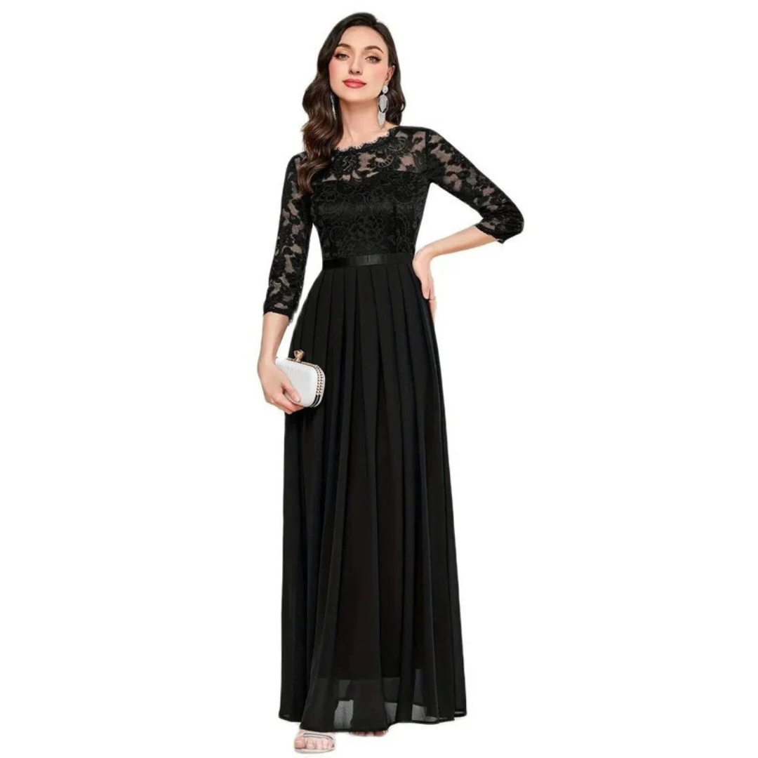 Katharina | Damen Langes Maxi Abendkleid mit Fließender
