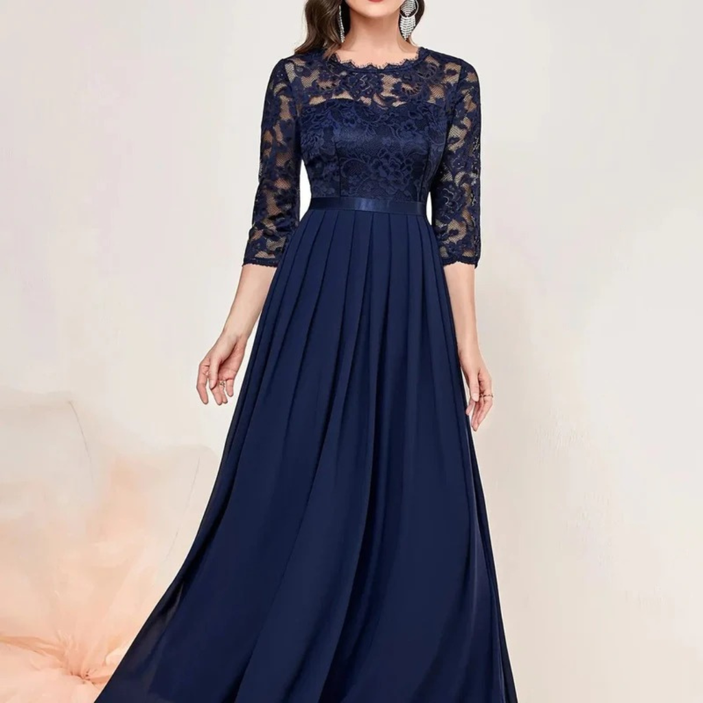 Katharina | Damen Langes Maxi Abendkleid mit Fließender