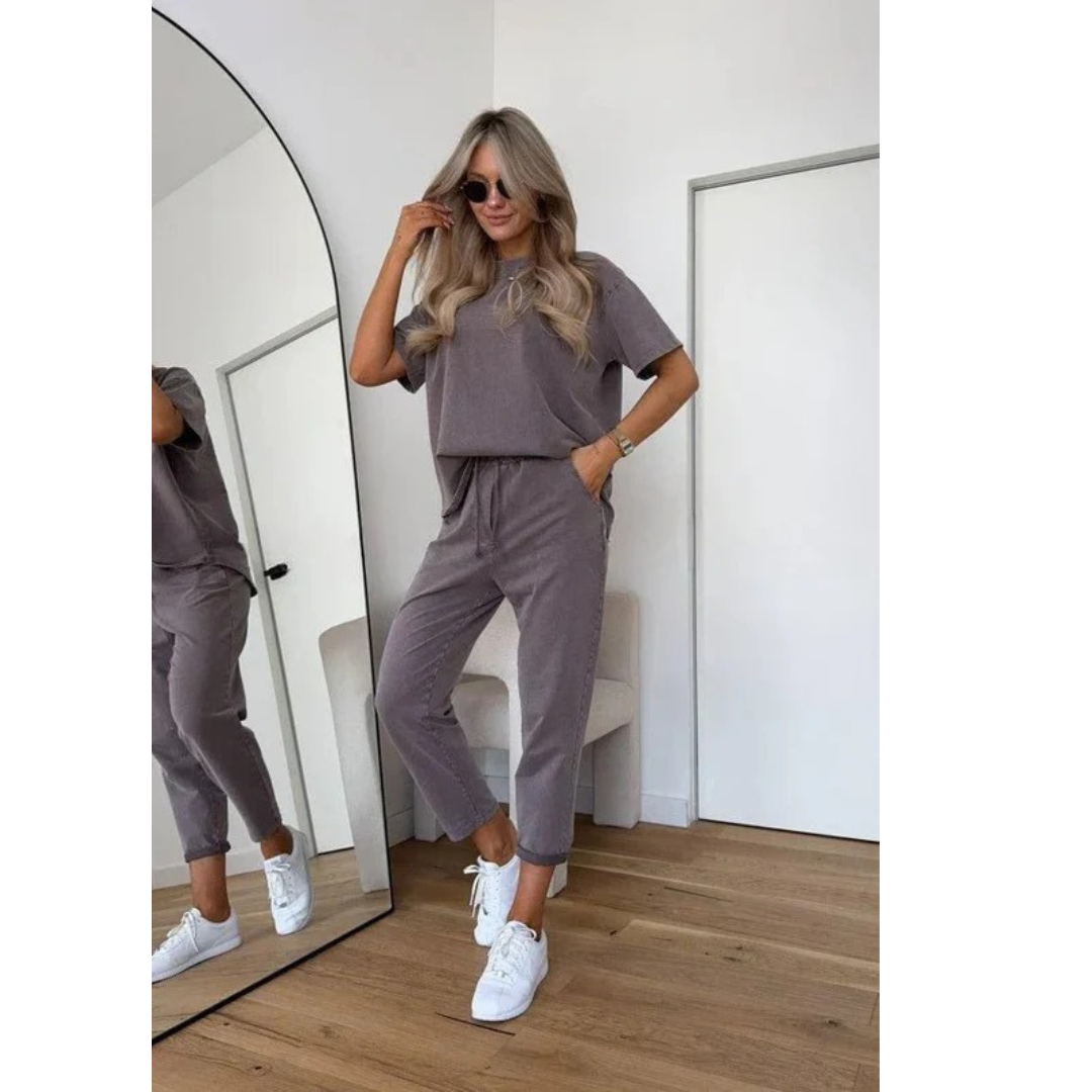 Katinka | Bequemer Damen Zweiteiler mit Shorts
