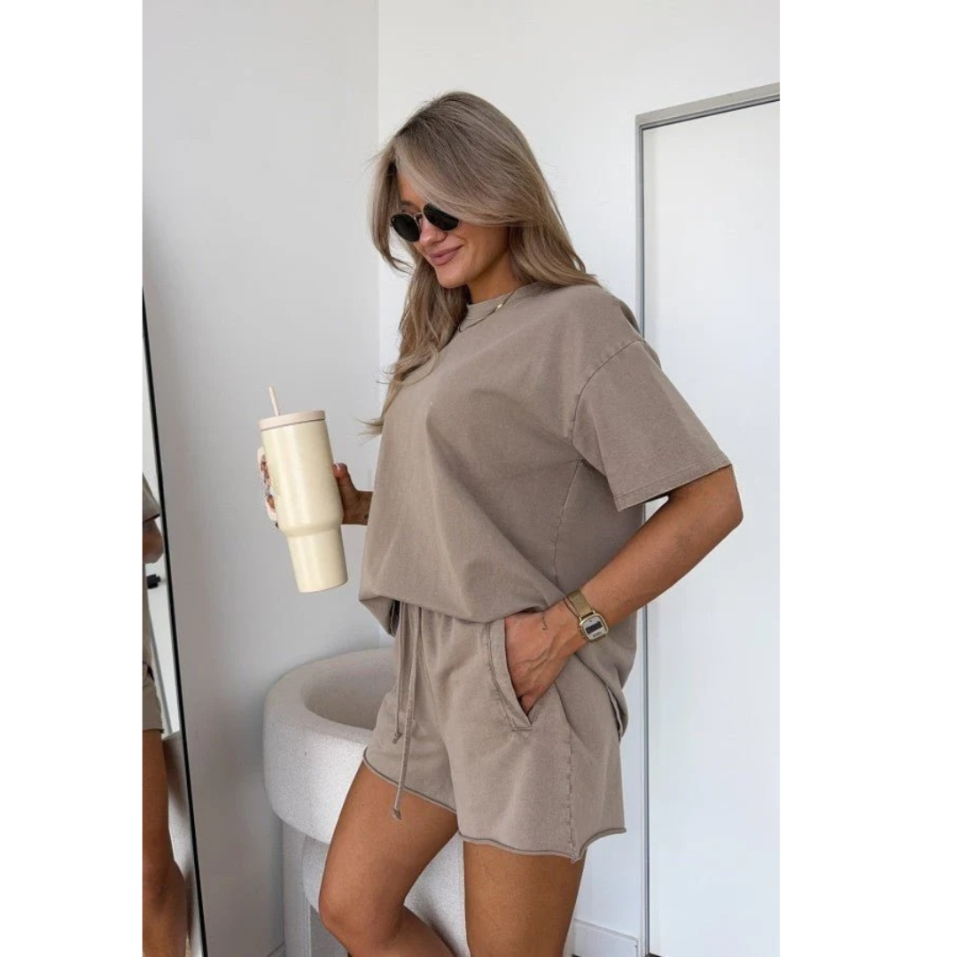Katinka | Bequemer Damen Zweiteiler mit Shorts