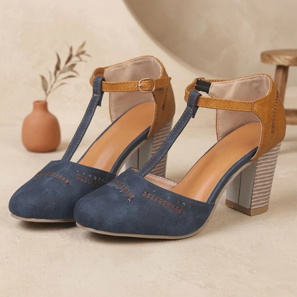 Katrin | Damen Orthopädische Pumps mit Schnalle und Absatz