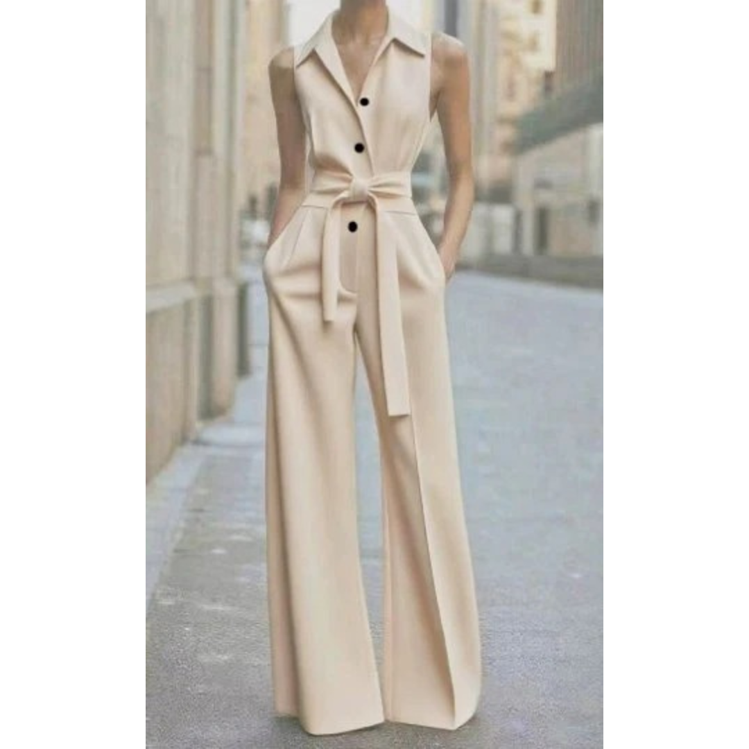 Kenya | Damen Sommer Jumpsuit Mit Weitem Bein