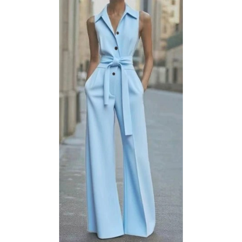 Kenya | Damen Sommer Jumpsuit Mit Weitem Bein