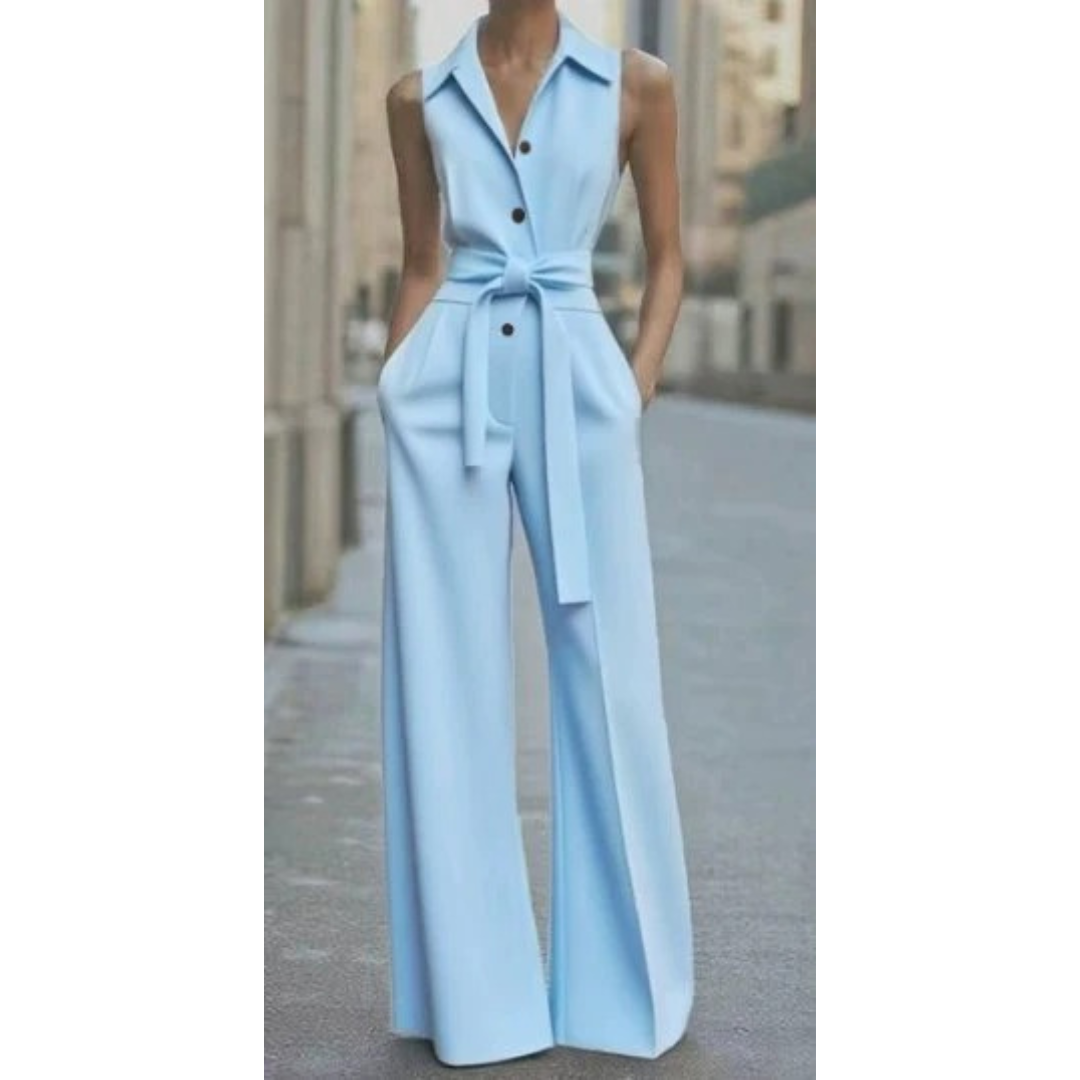 Kenya | Damen Sommer Jumpsuit Mit Weitem Bein
