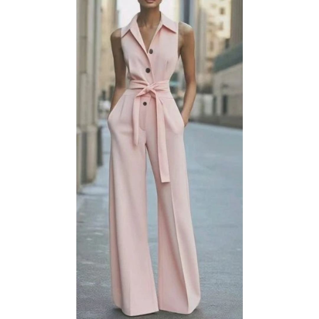 Kenya | Damen Sommer Jumpsuit Mit Weitem Bein