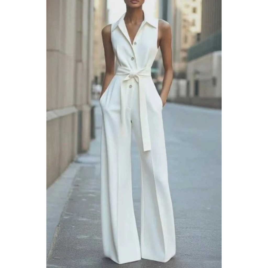 Kenya | Damen Sommer Jumpsuit Mit Weitem Bein