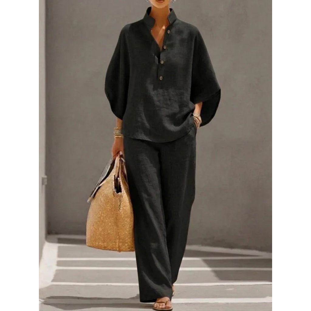 Kim | Damen Bequeme Zweiteiler Set