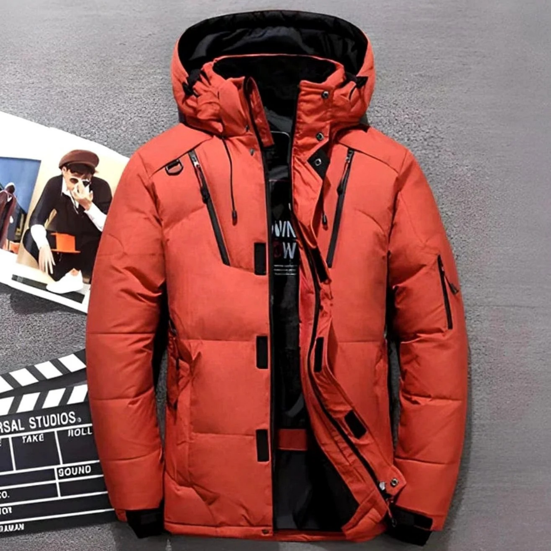Kirsten | Damen Wasserdichte Regenjacke mit Kapuze, Reißverschluss und Futter