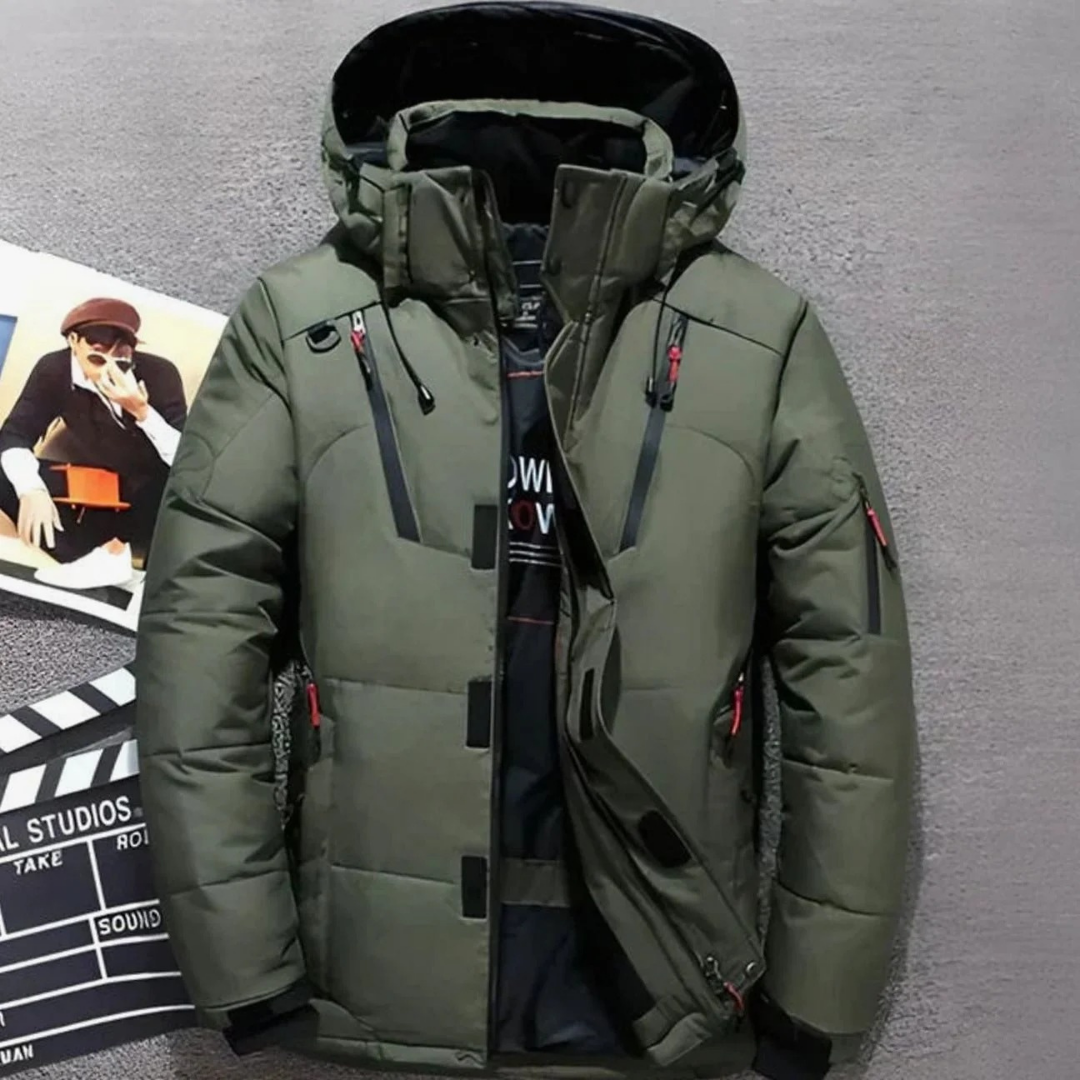 Kirsten | Damen Wasserdichte Regenjacke mit Kapuze, Reißverschluss und Futter