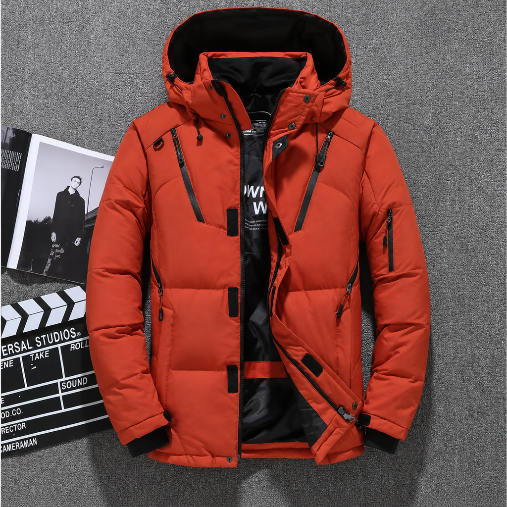 Kirsten | Damen Wasserdichte Regenjacke mit Kapuze, Reißverschluss und Futter