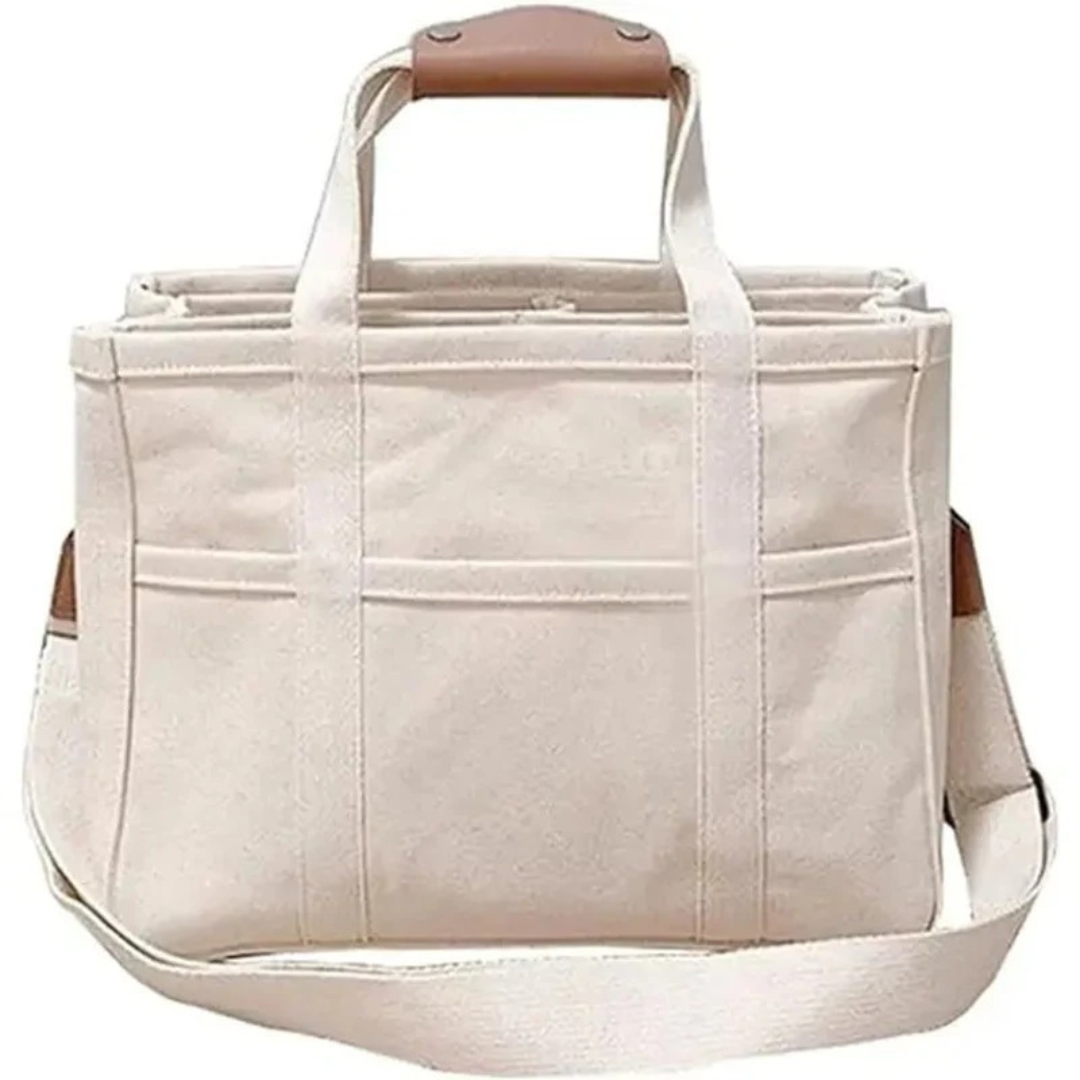 Klara | Damen Vielseitige Canvas Schultertasche