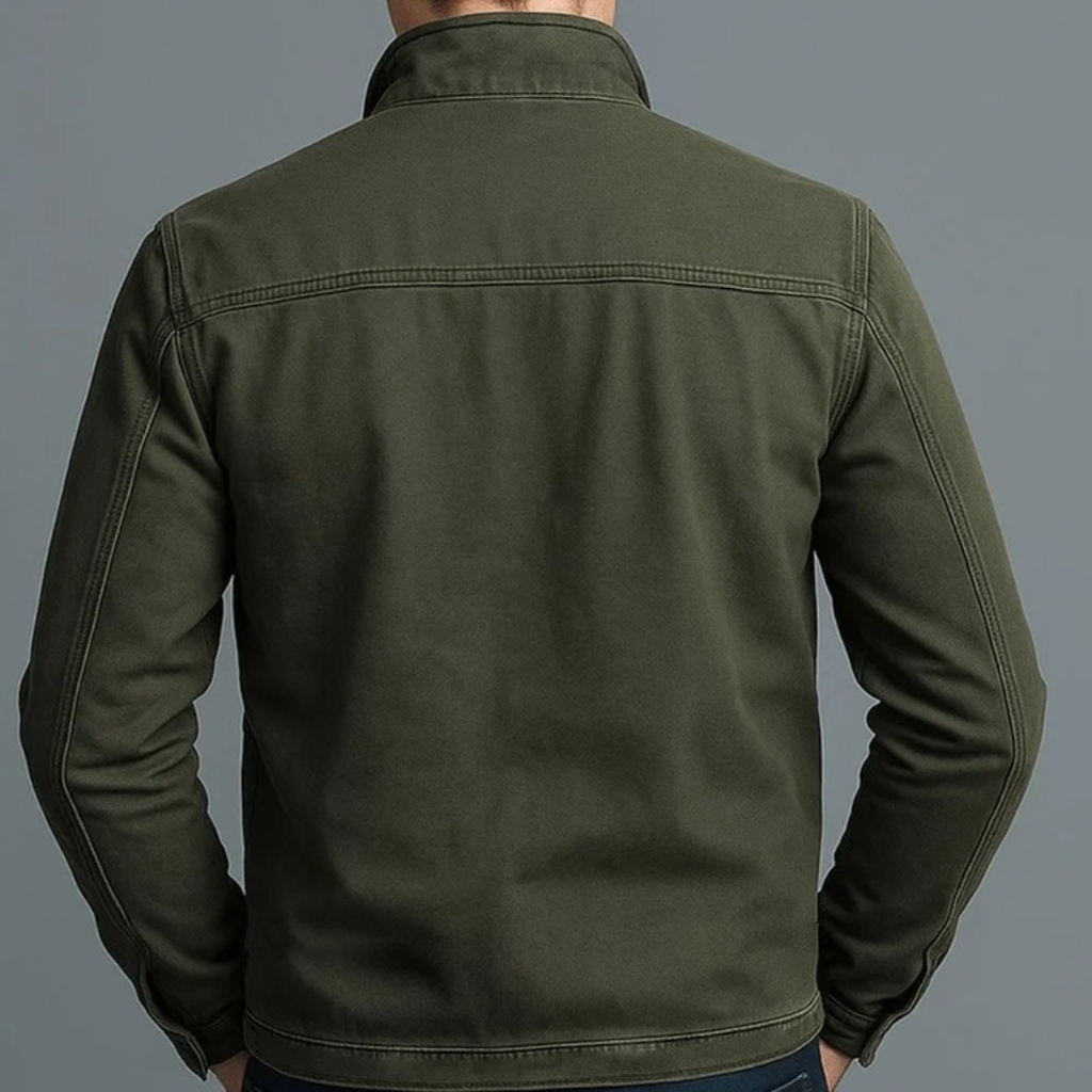 Konrad | Herren Jacke mit Stehkragen, Reißverschluss und Taschen