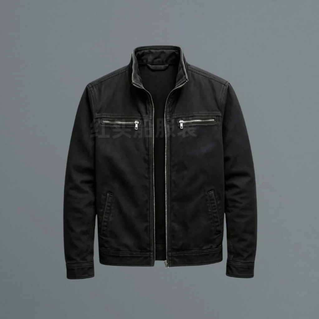 Konrad | Herren Jacke mit Stehkragen, Reißverschluss und Taschen