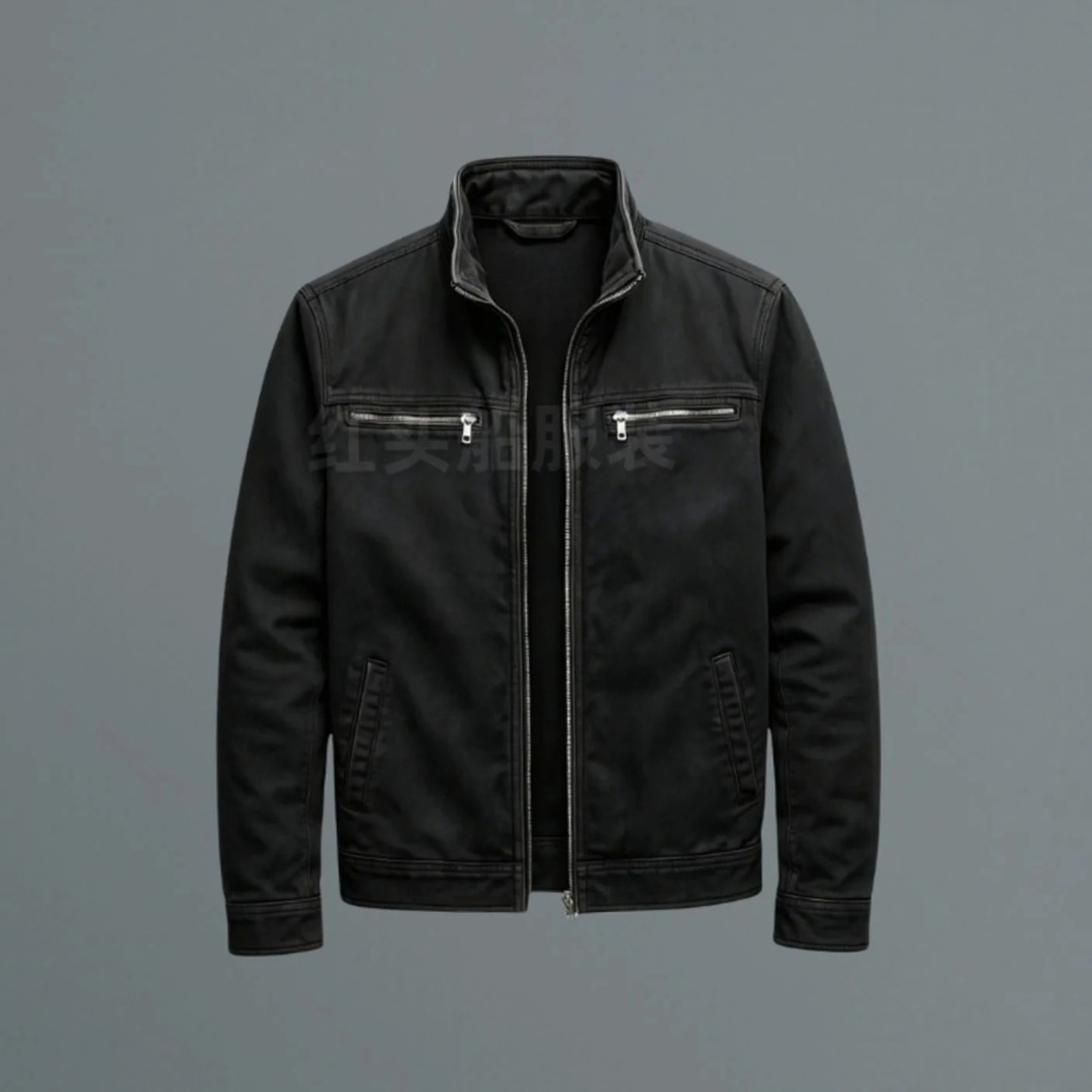 Konrad | Herren Jacke mit Stehkragen, Reißverschluss und Taschen