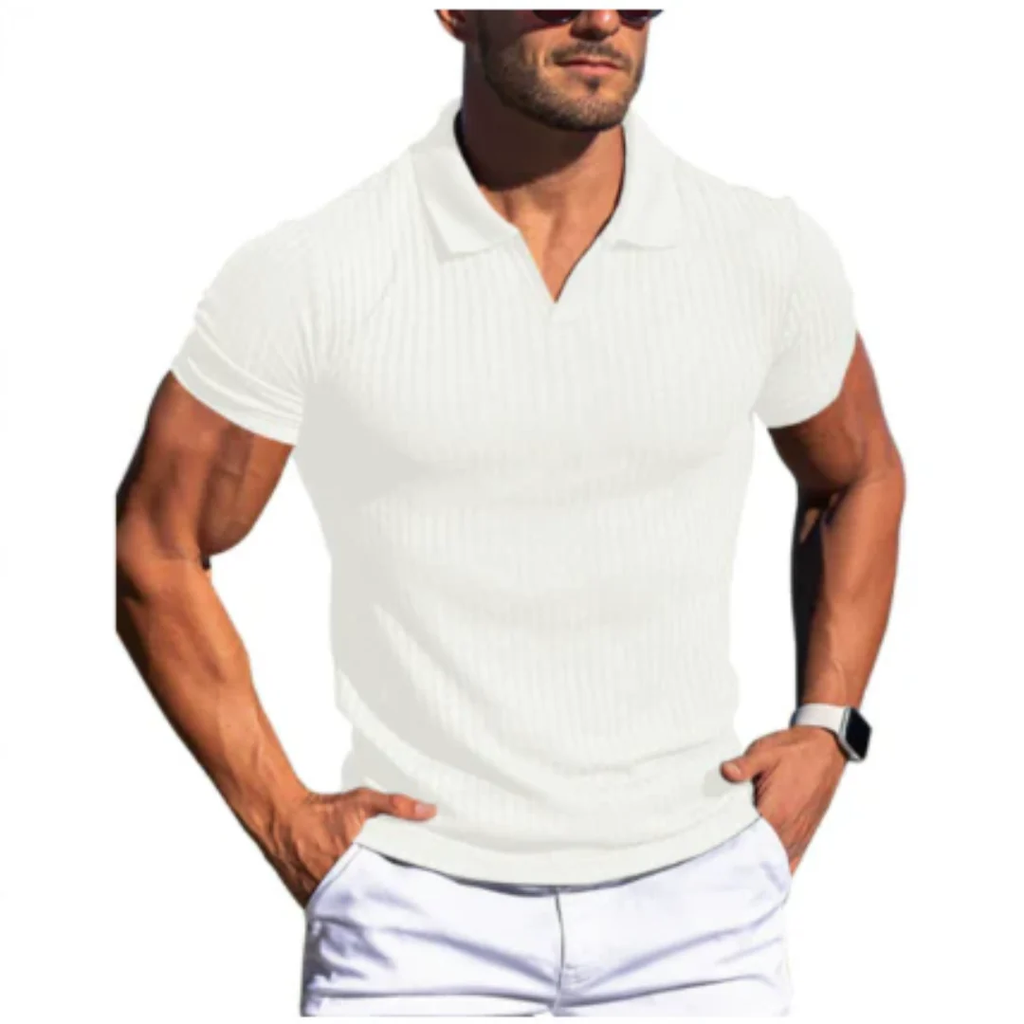 Konrad | Herren Poloshirt Mit Struktur Für Sommer