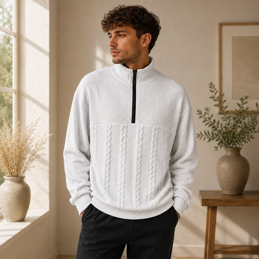 Konrad | Herren Strickpullover mit Kragen