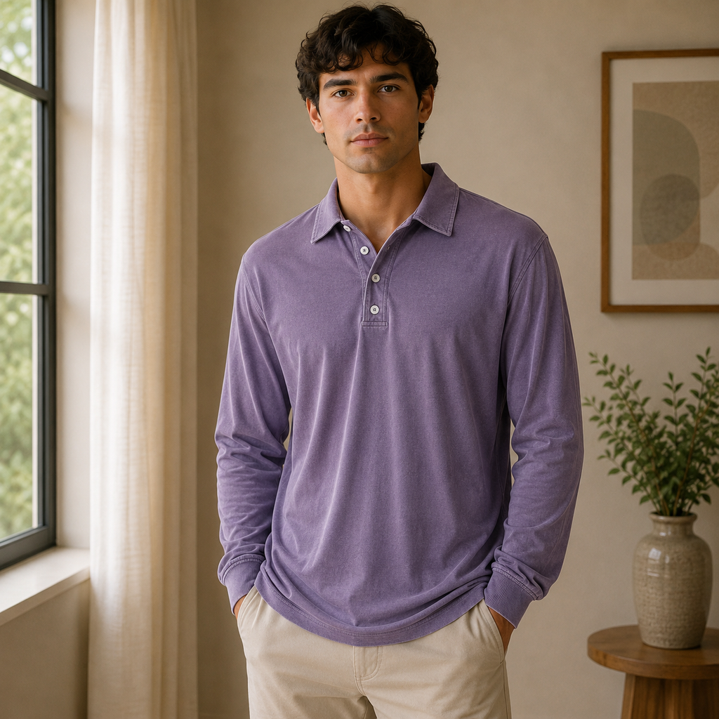 Konstantin | Herren Poloshirt Langarm Für Sommer