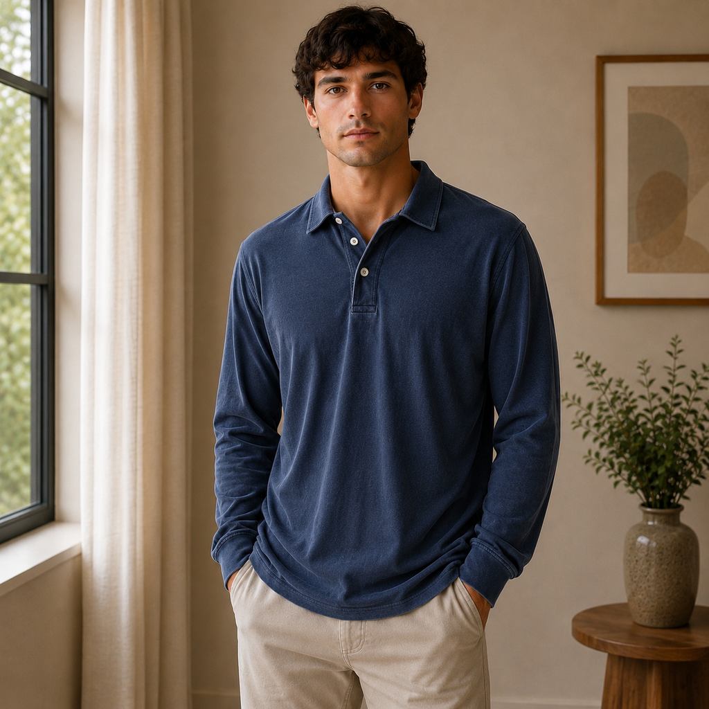 Konstantin | Herren Poloshirt Langarm Für Sommer