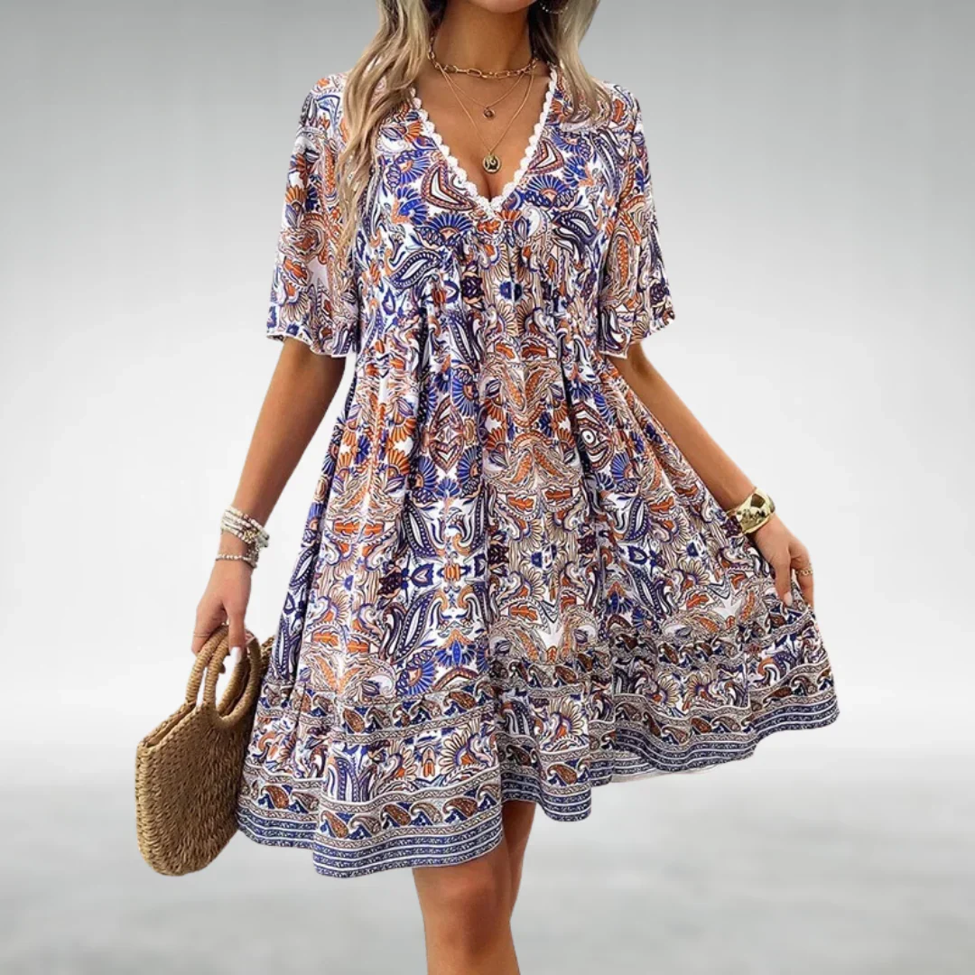 Kora | Damen Minikleid Modern Boho Sommer