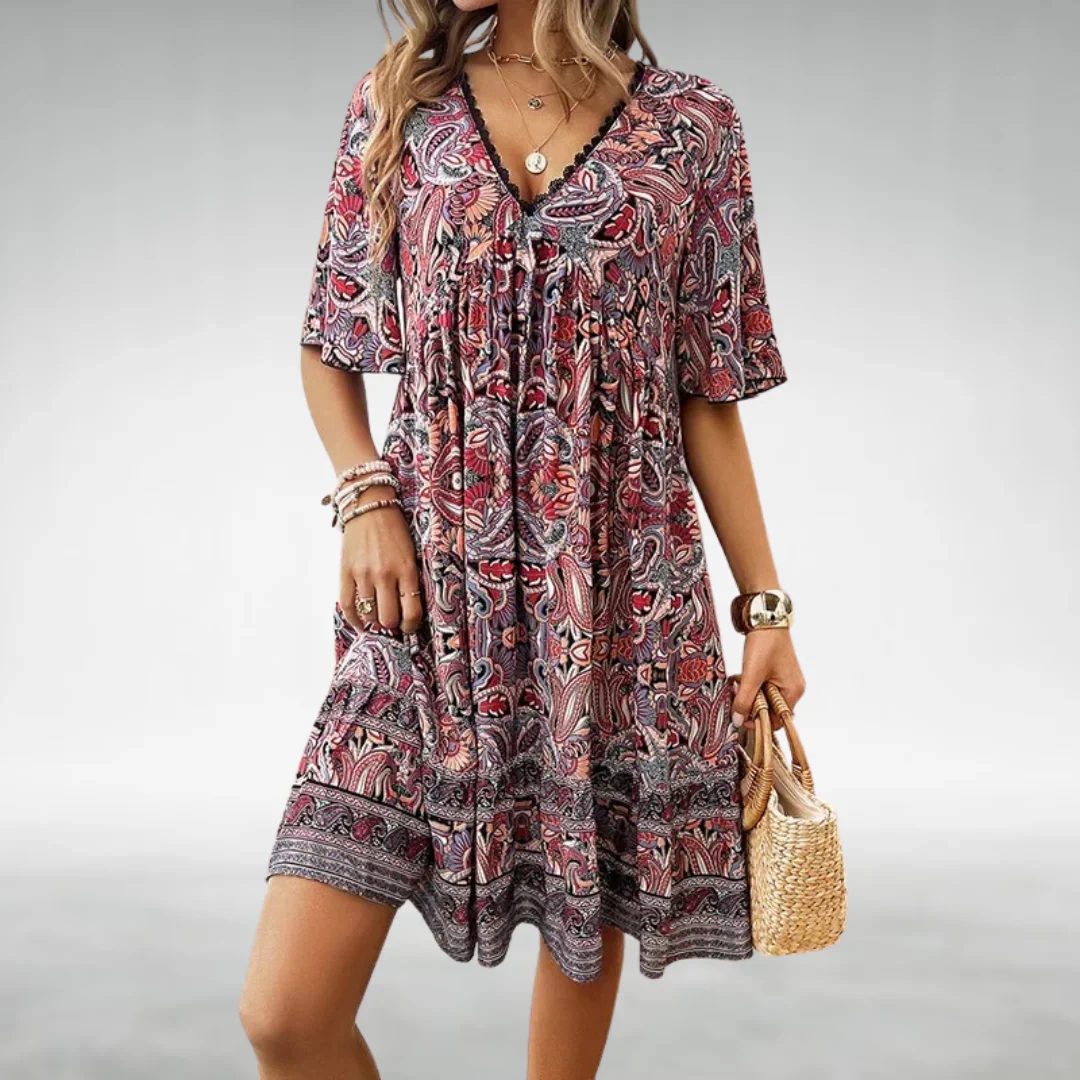 Kora | Damen Minikleid Modern Boho Sommer
