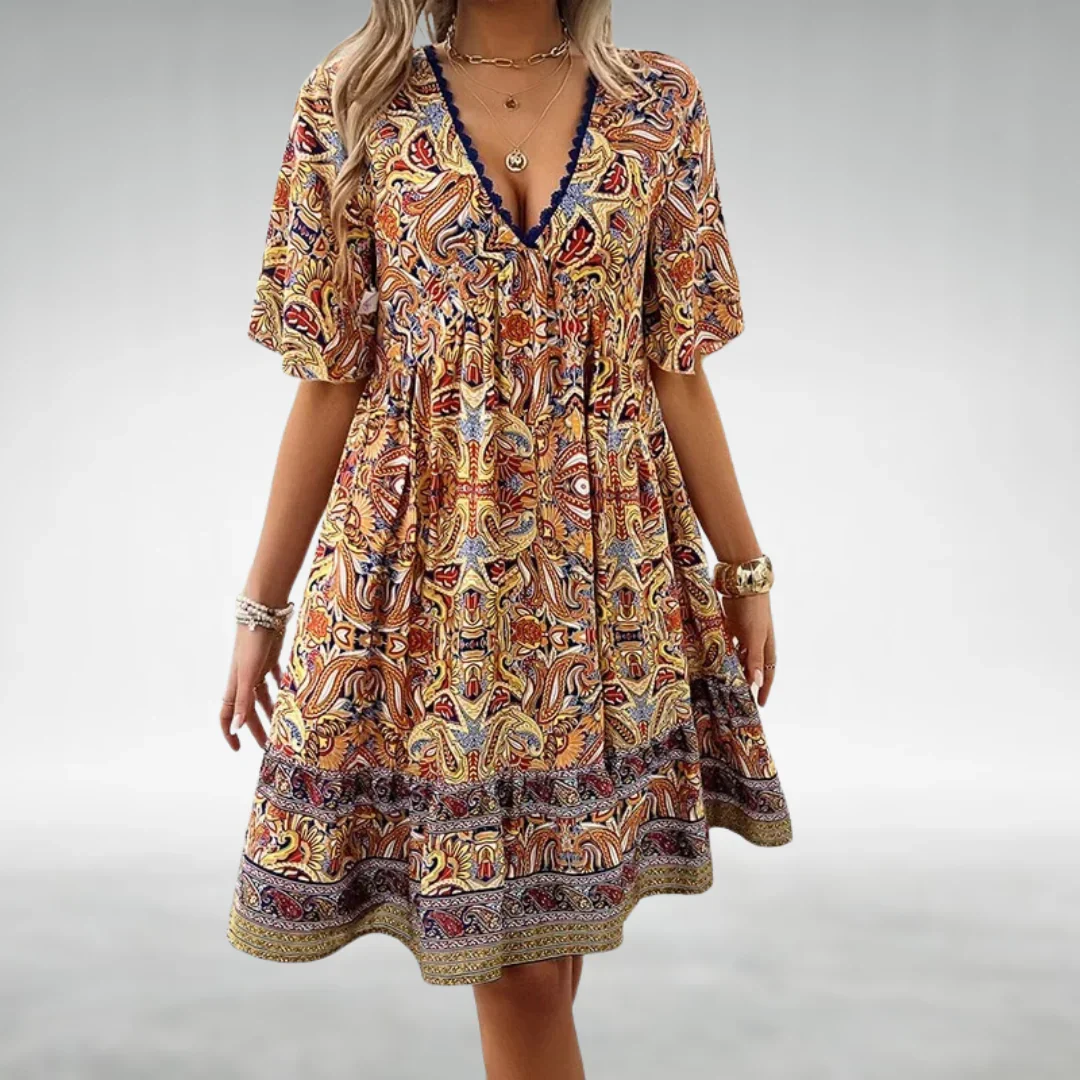 Kora | Damen Minikleid Modern Boho Sommer