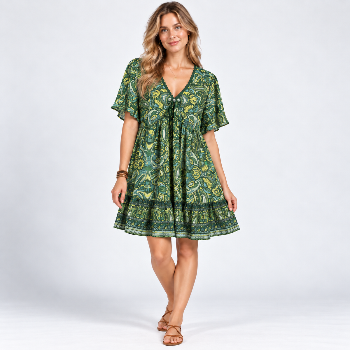 Kora | Damen Minikleid Modern Boho Sommer
