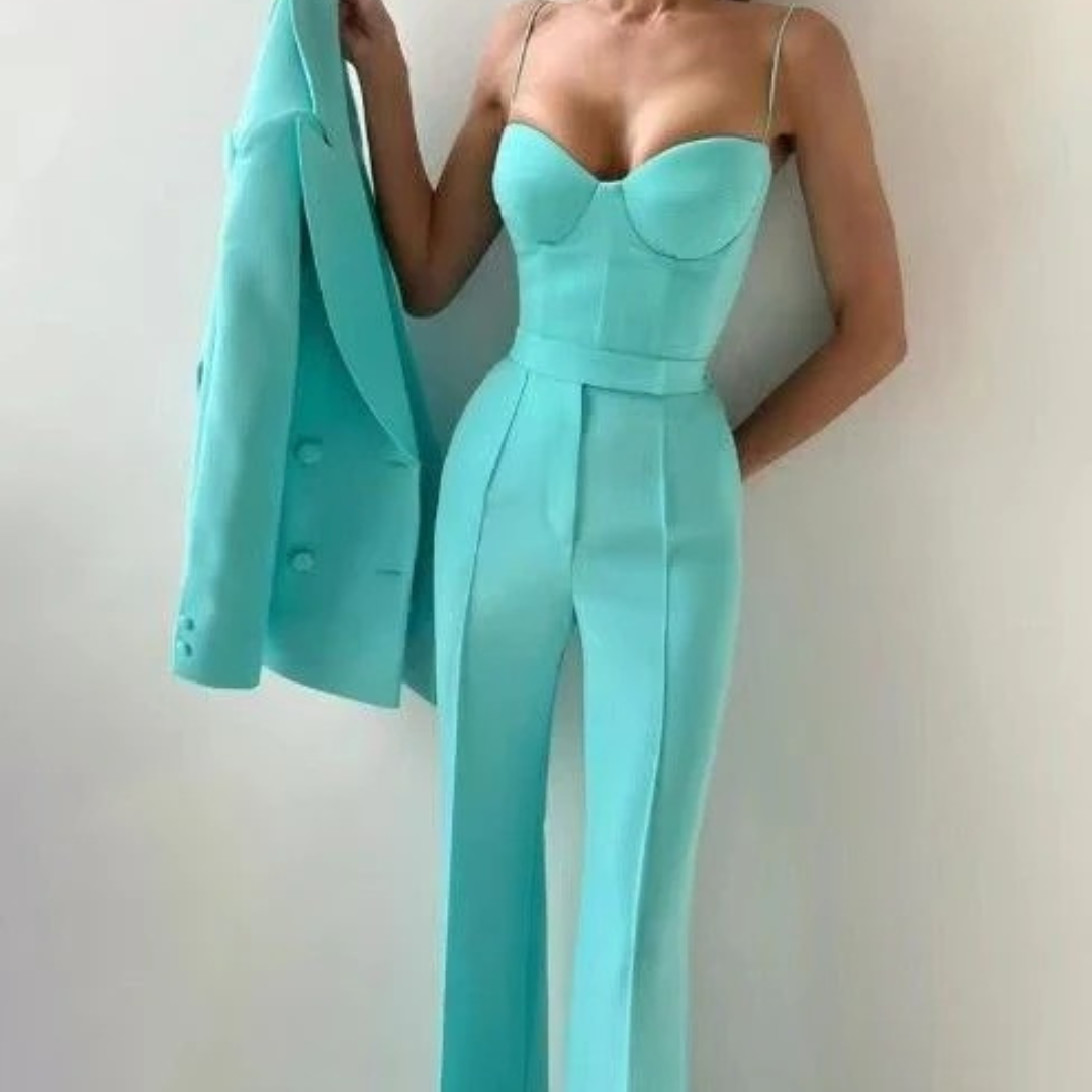 Kornelia | Damen Modern Hosenanzug Set