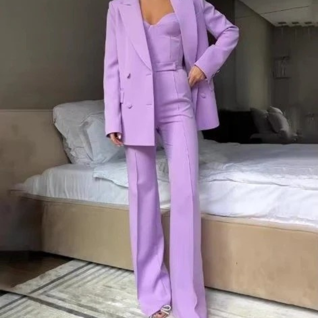 Kornelia | Damen Modern Hosenanzug Set