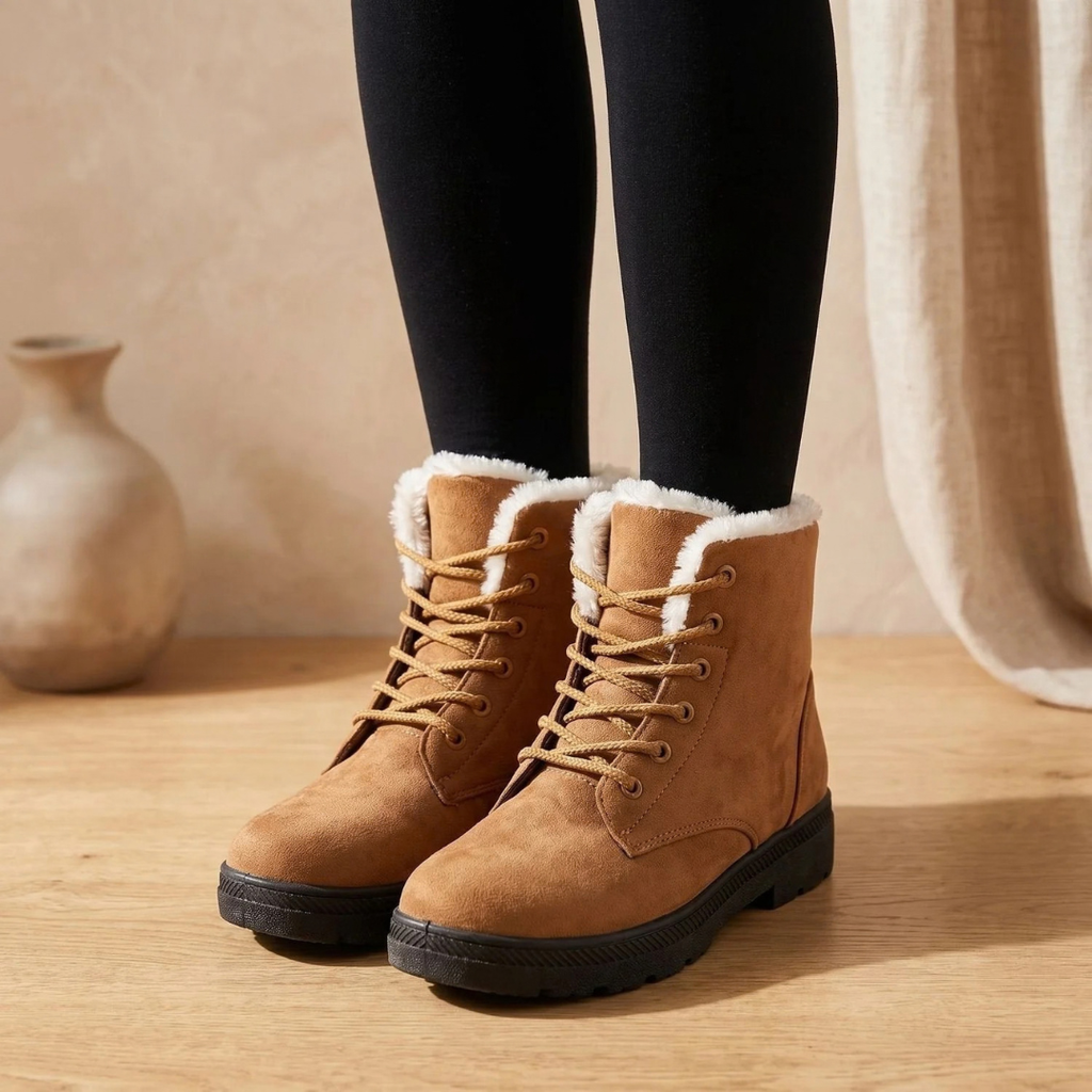 Kornelia | Damen Orthopädische Stiefeletten mit Schnürschuh Design