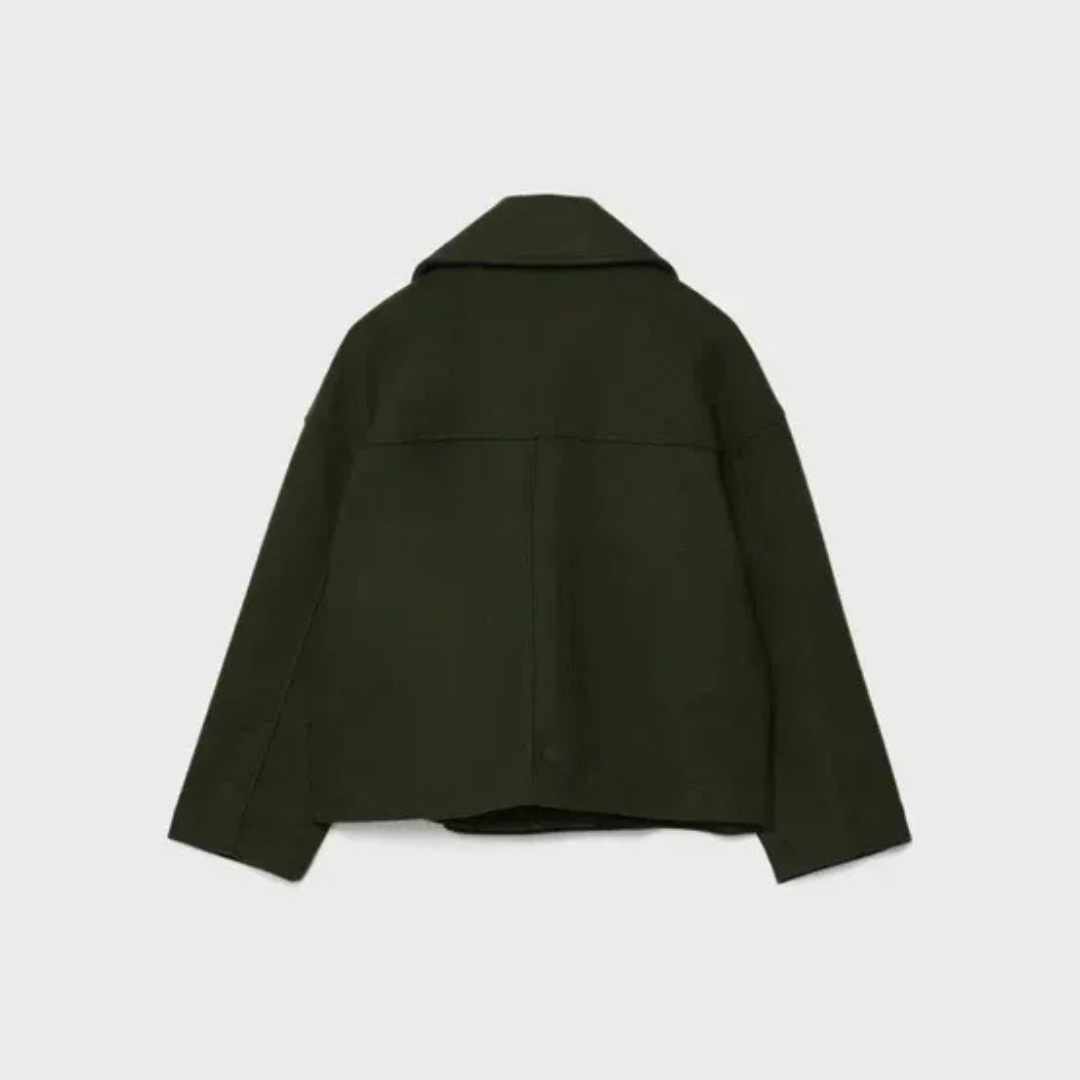 Laura | Damen Kurze Jacke mit Knöpfen