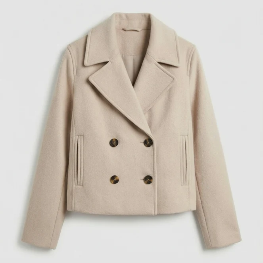 Laura | Damen Kurze Jacke mit Knöpfen