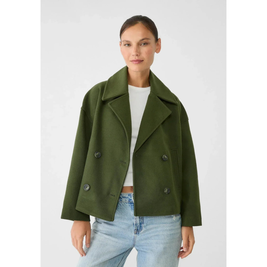 Laura | Damen Kurze Jacke mit Knöpfen