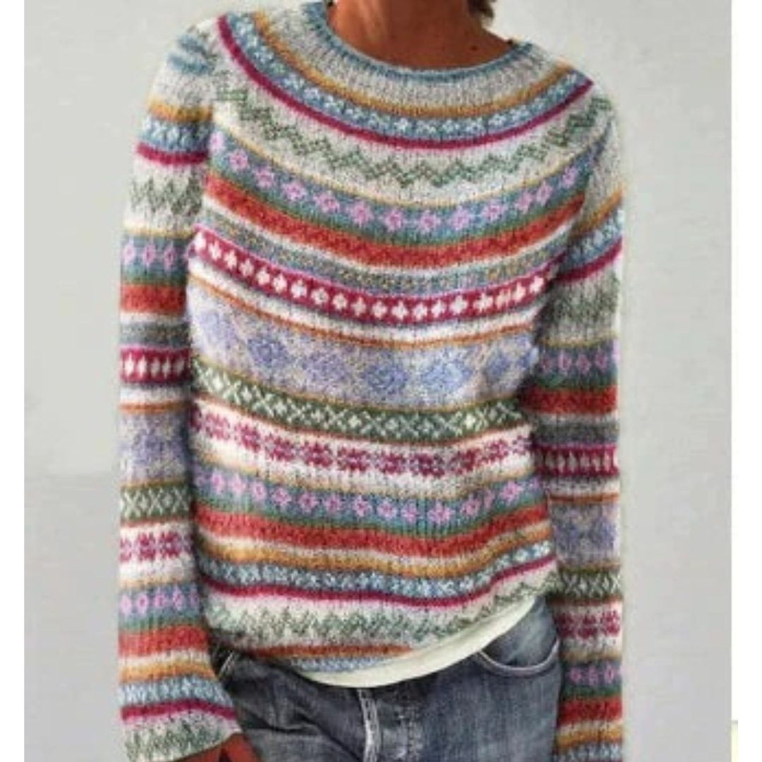 Lea | Damen Bequeme Strick Pullover