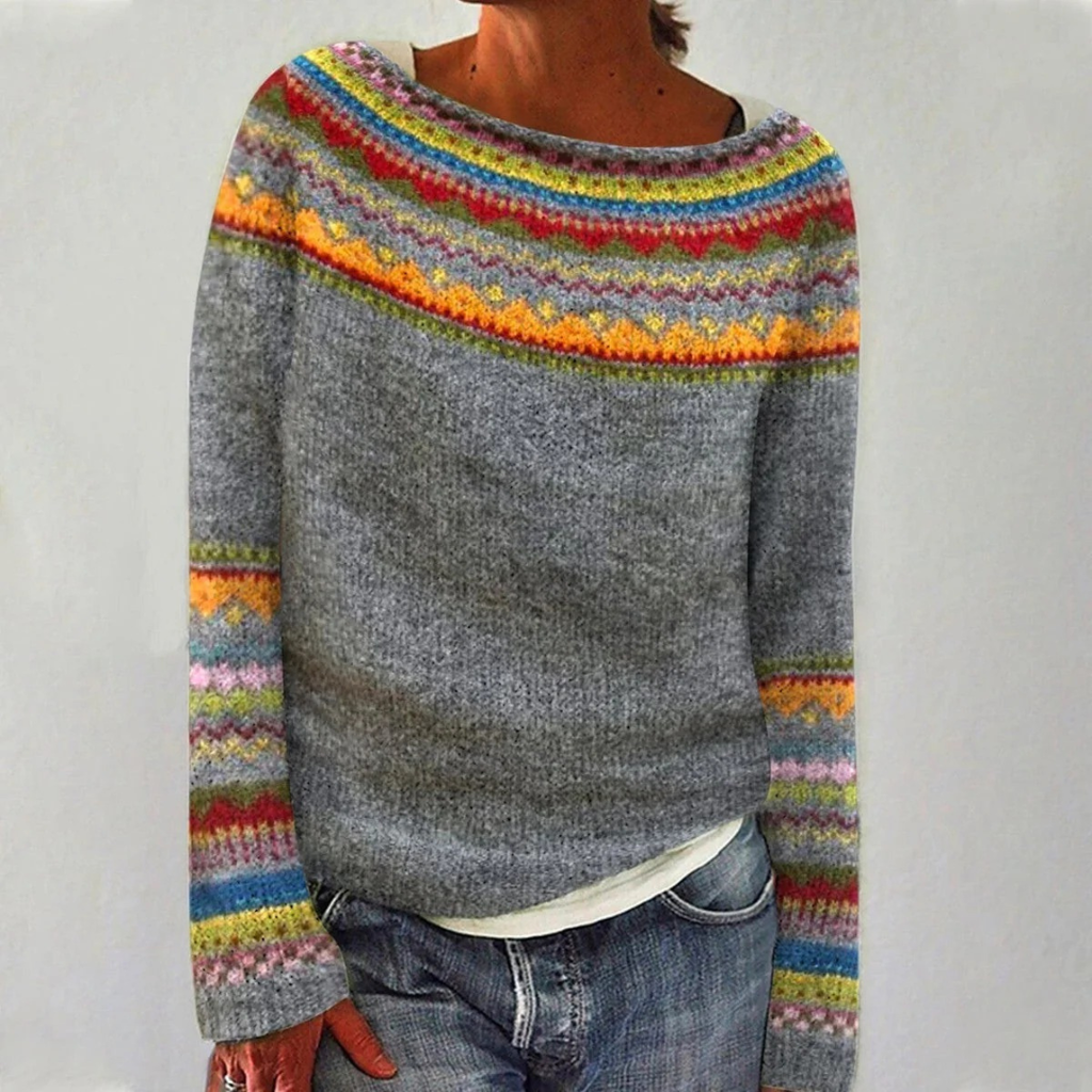 Lea | Damen Bequeme Strick Pullover