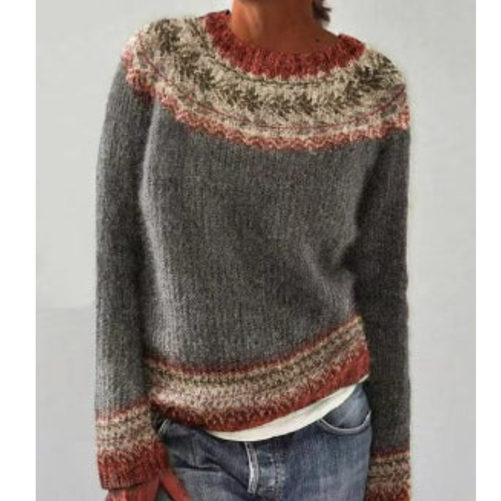 Lea | Damen Bequeme Strick Pullover