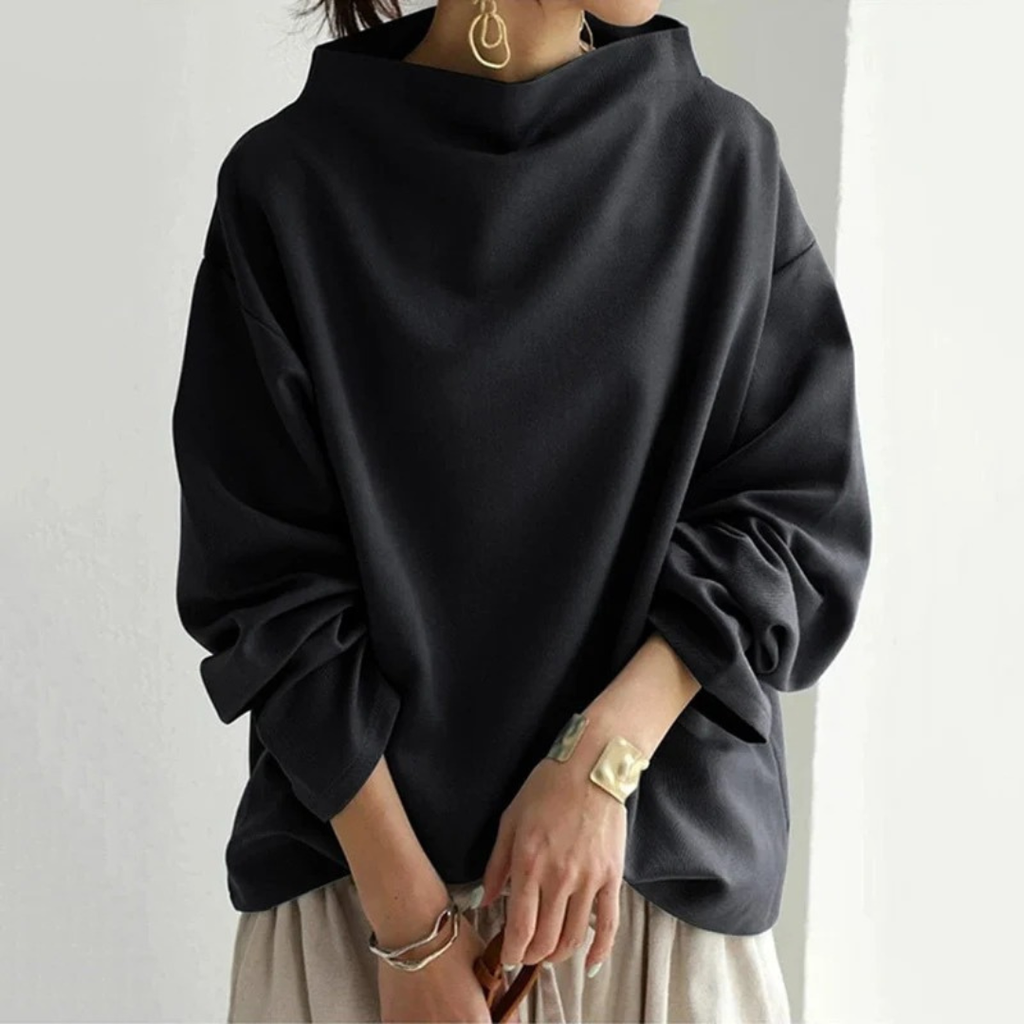Lea | Damen Pullover aus Strick mit Rollkragen