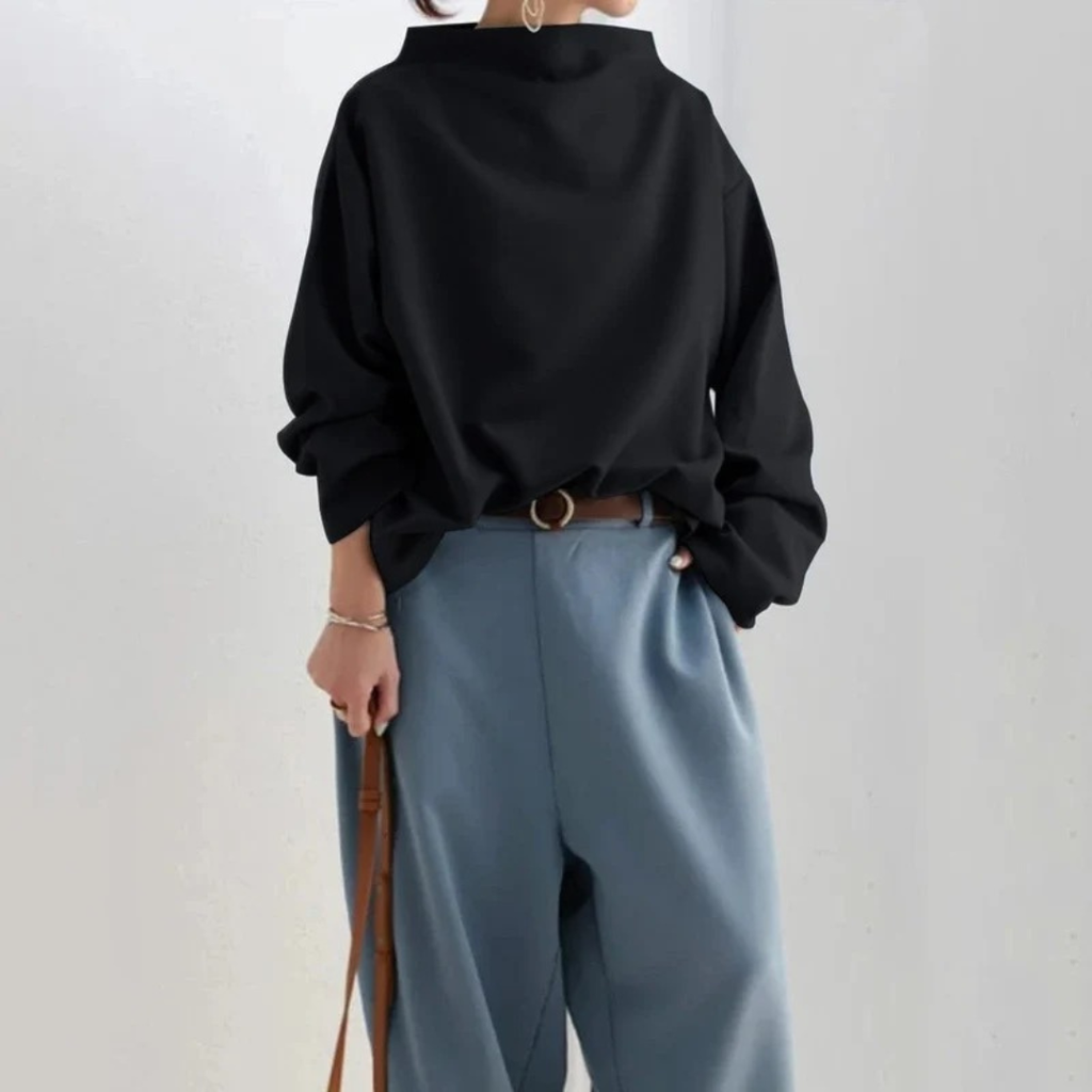 Lea | Damen Pullover aus Strick mit Rollkragen