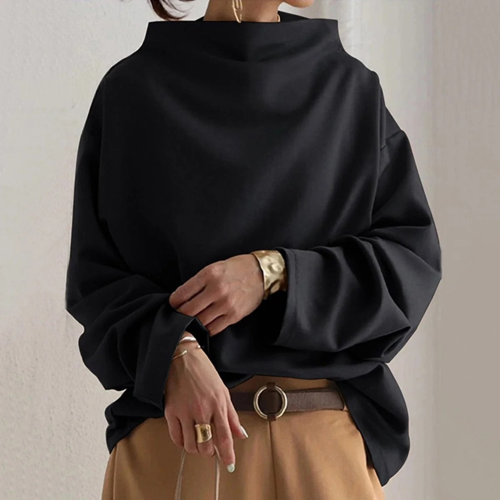 Lea | Damen Pullover aus Strick mit Rollkragen