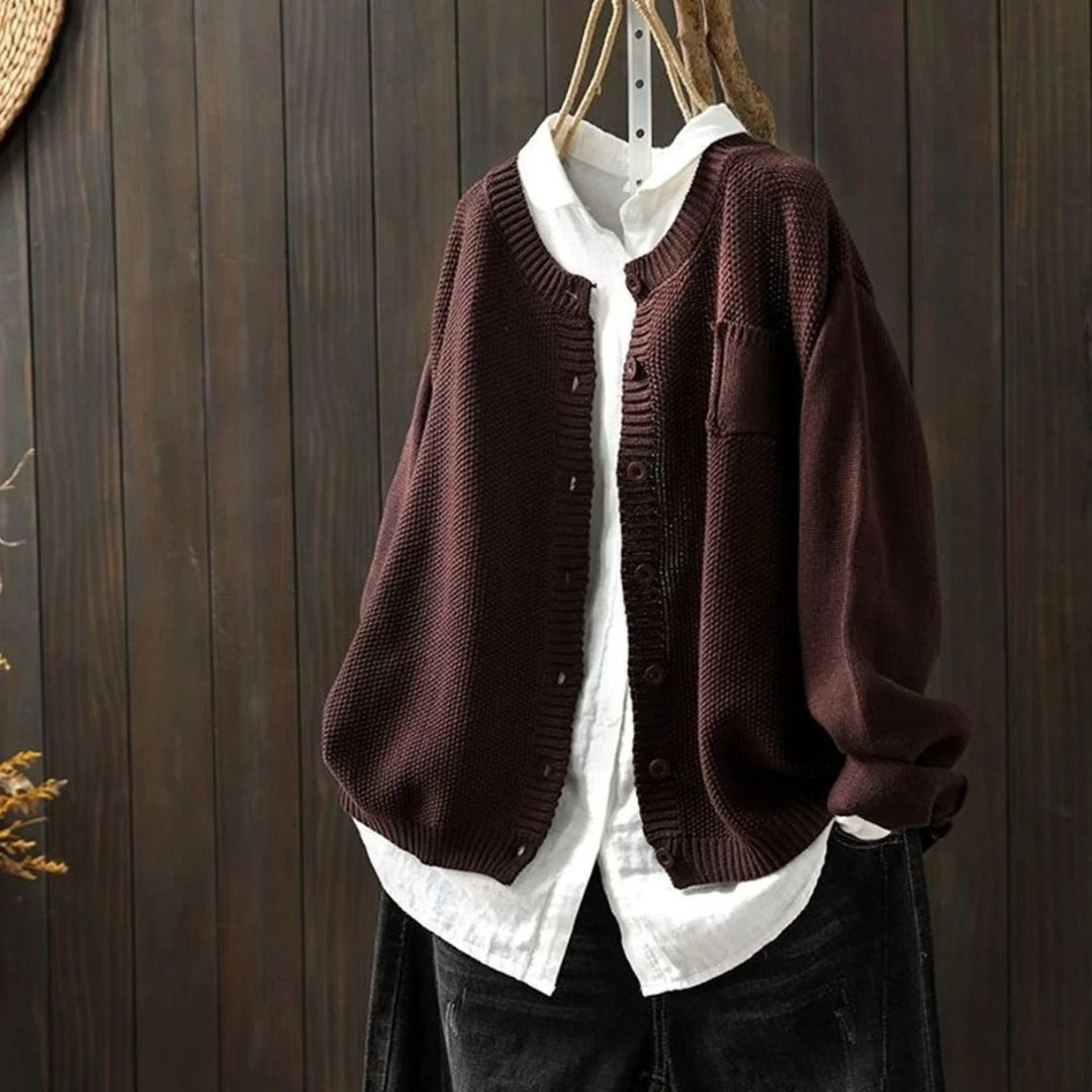 Leana | Damen Strickjacke mit Gemütlicher Optik und Komfort