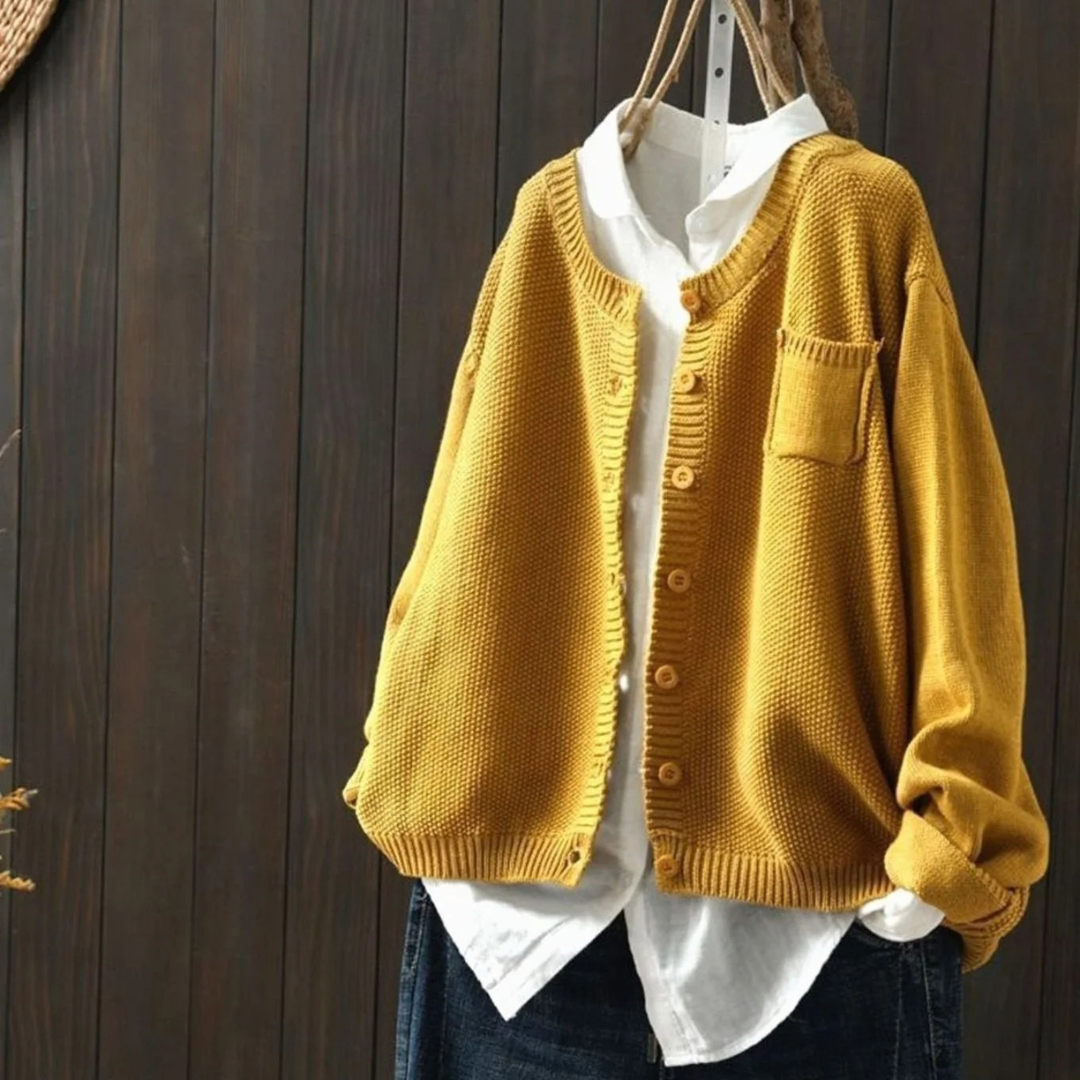 Leana | Damen Strickjacke mit Gemütlicher Optik und Komfort