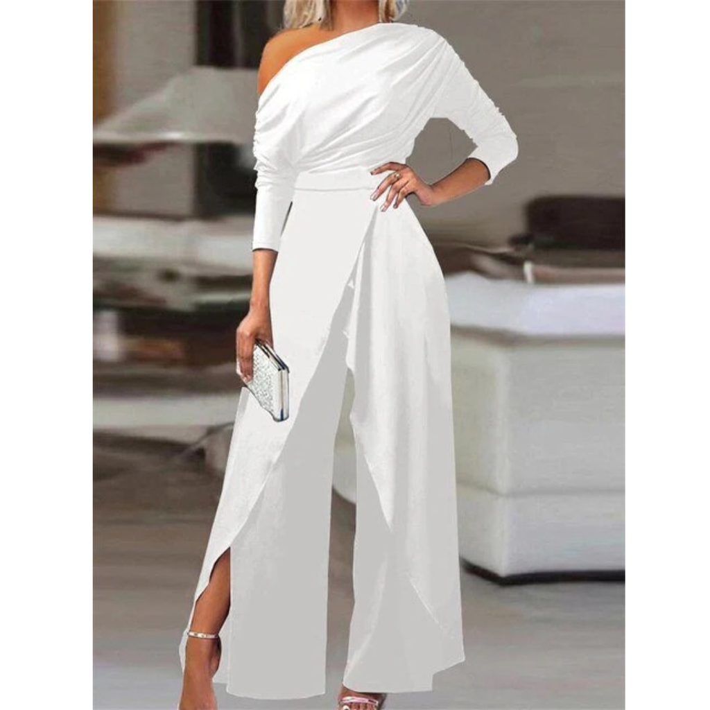Lene | Damen Stilvoller Off-Shoulder Jumpsuit
