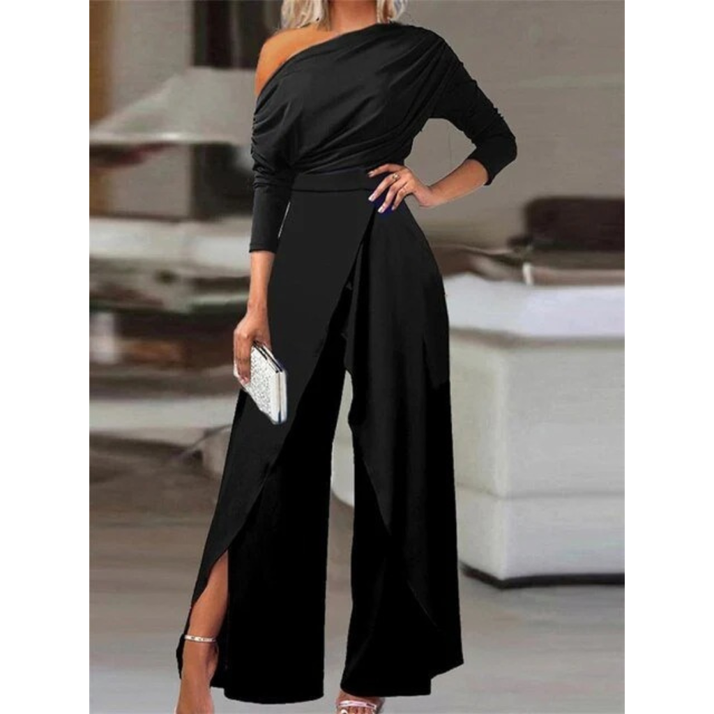 Lene | Damen Stilvoller Off-Shoulder Jumpsuit