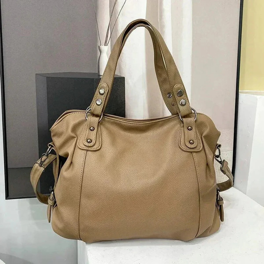 Leni | Damen Leder Tote Bag Mit Nieten